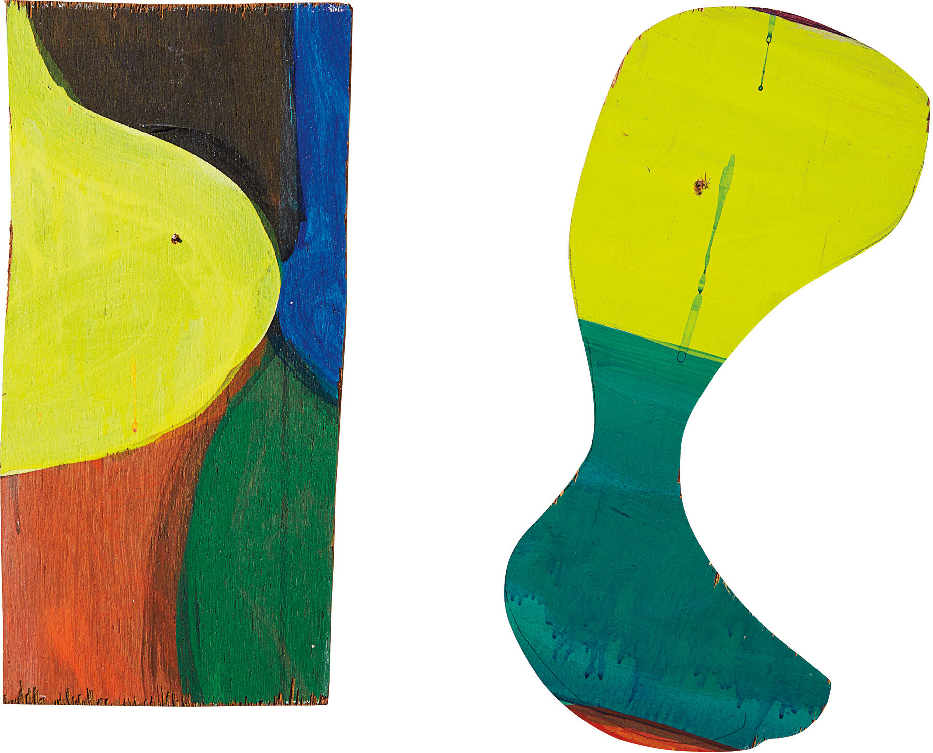 Mary Heilmann — Two Works: (i) Rompecabeza Uno 32; (ii) Rompecabeza Dos 24