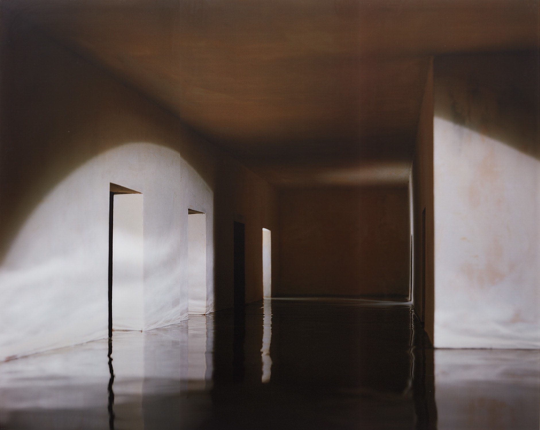 James Casebere — Flooded Hallway