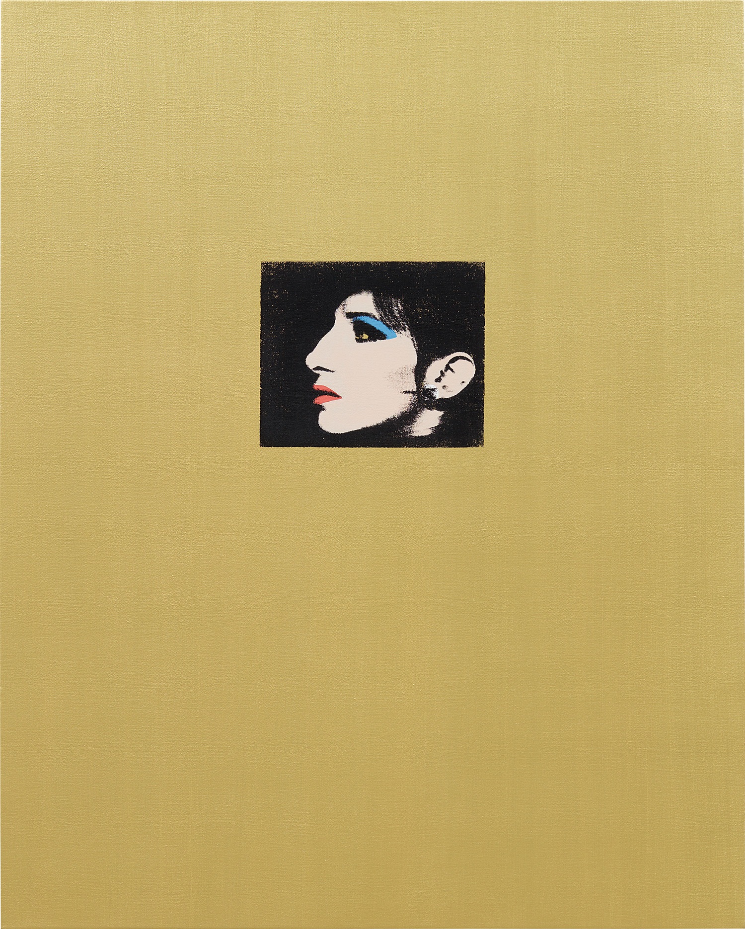 Deborah Kass — Gold Barbra (Jewish Jackie Series)