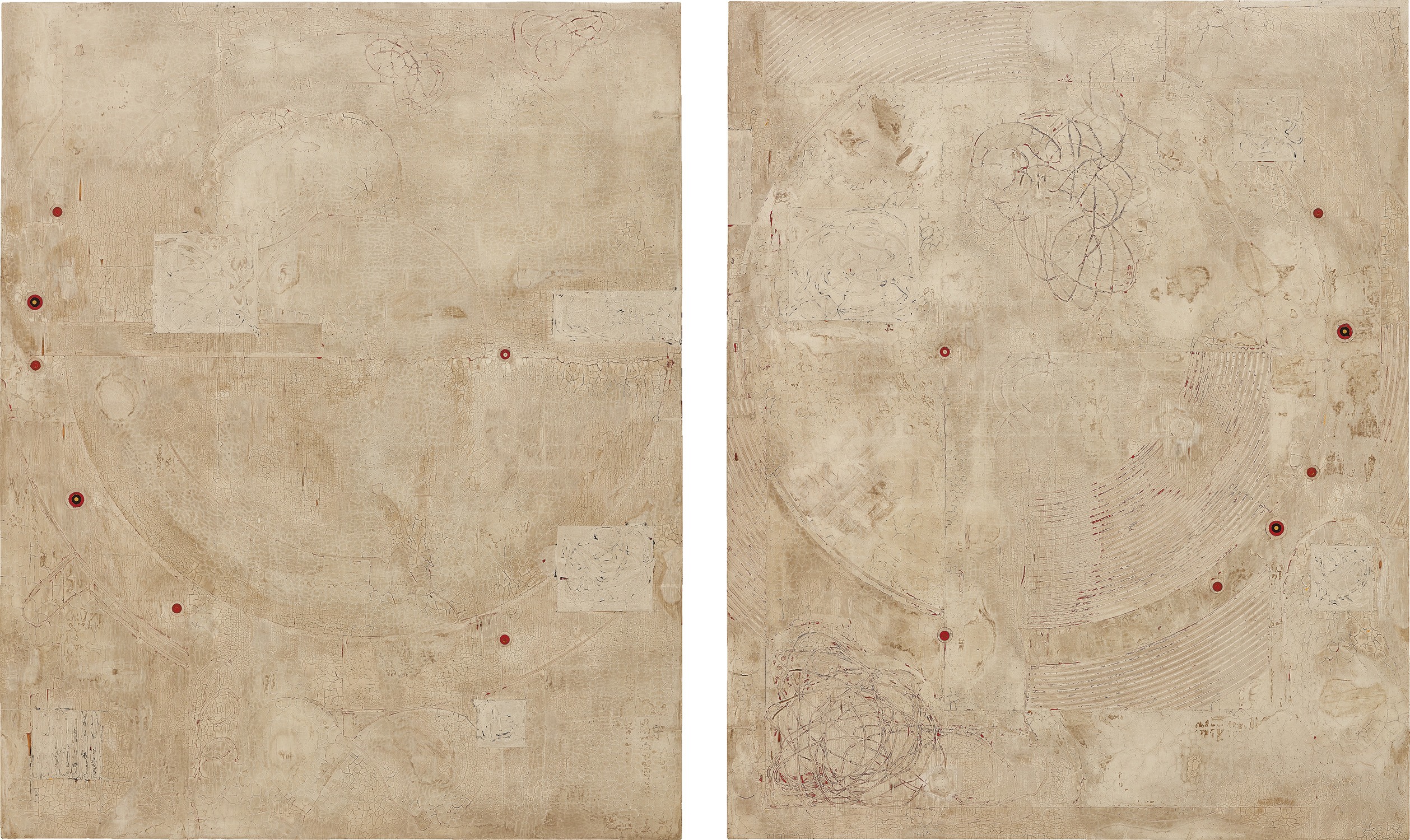 Kris Cox — Bone Diptych from the series Post Concentric Episode