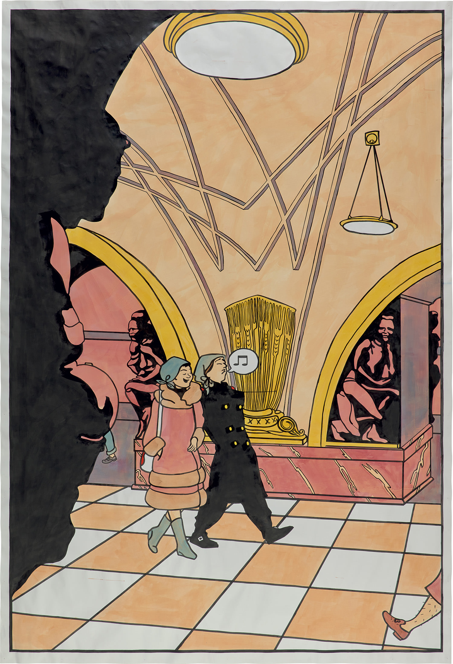 Lucy McKenzie — Lucy and Paulina in the Moscow Metro (Ploschad Revolutsii)