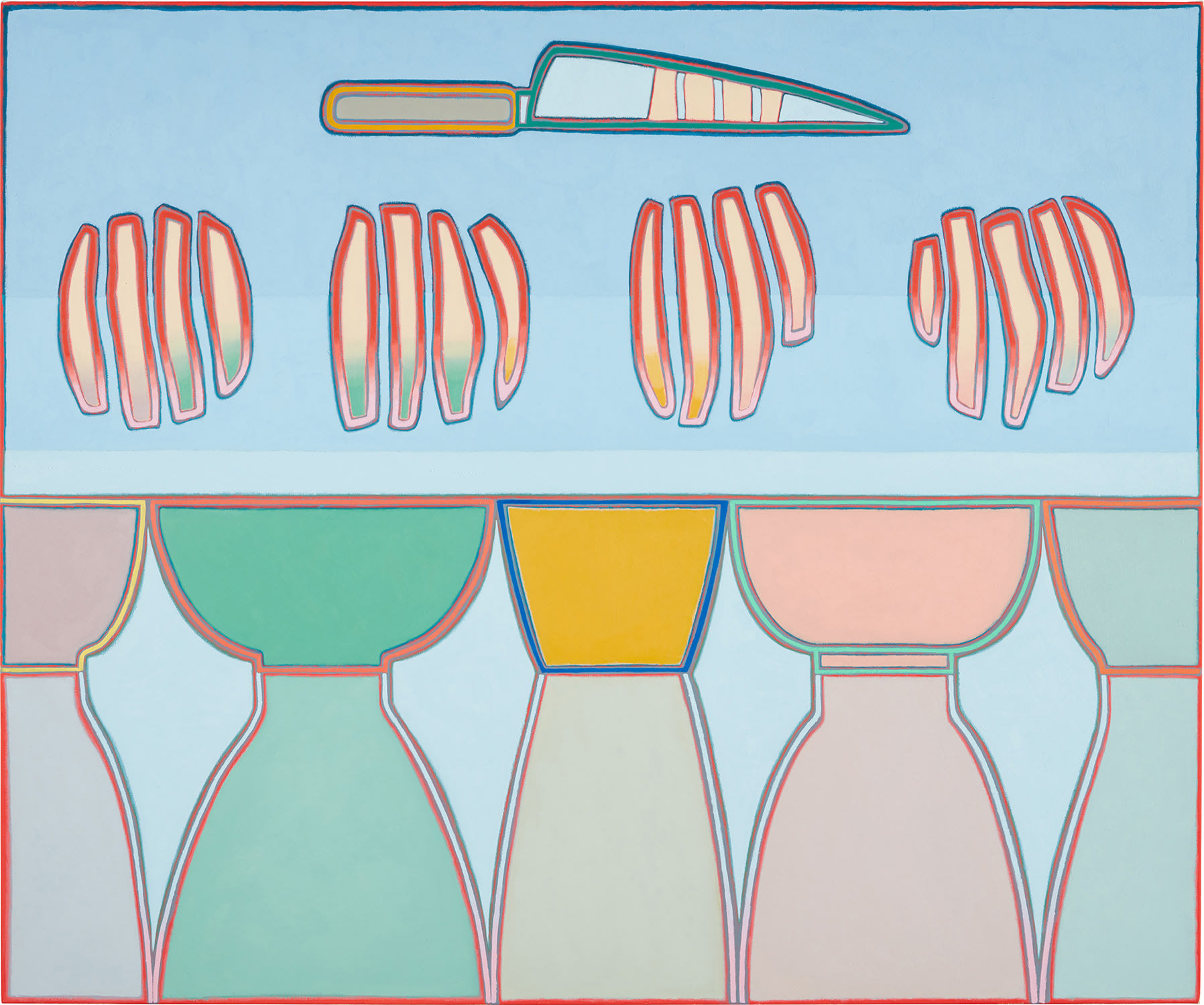 Knife, Potatoes (for French Fries), Bowls