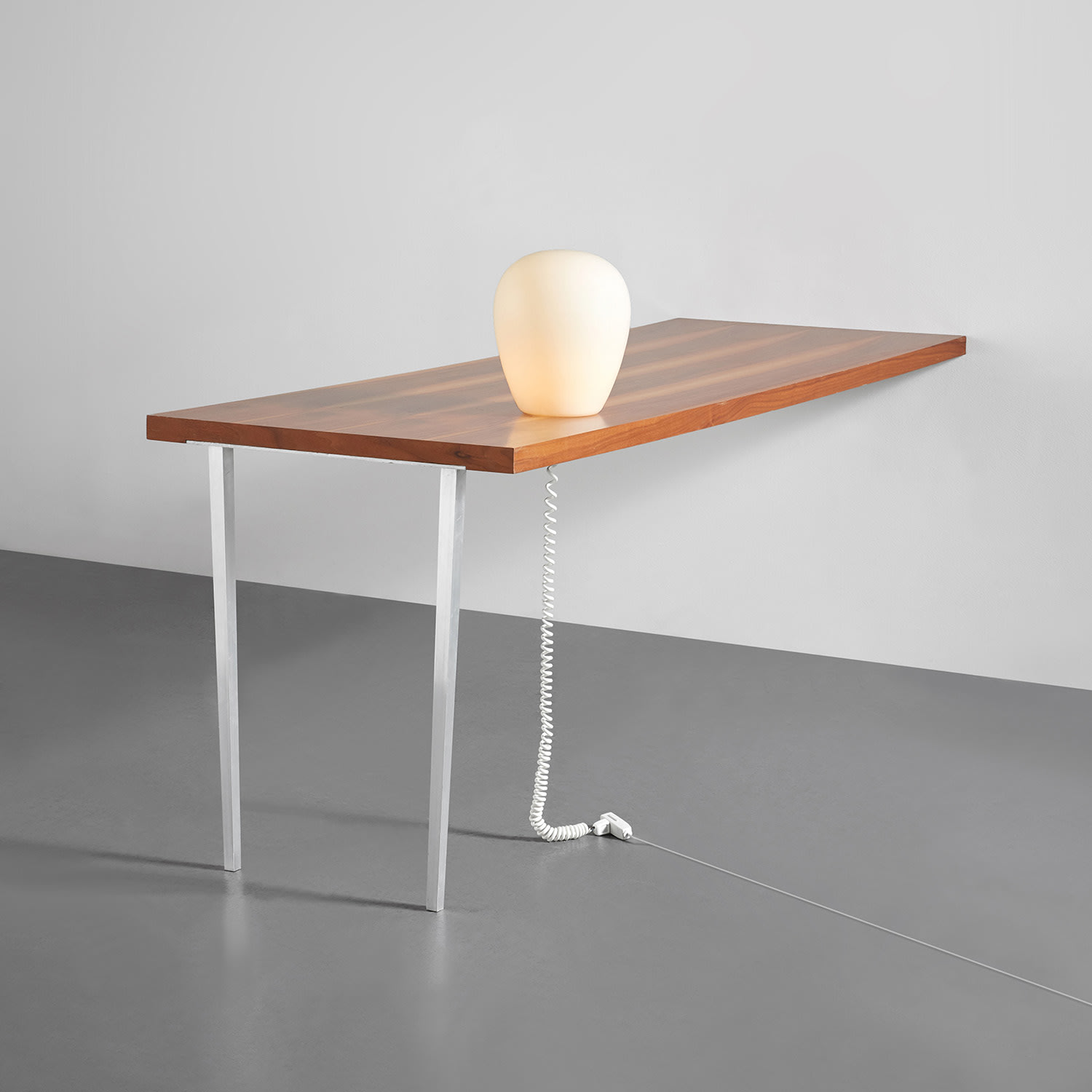 Jorge Pardo — walnut veneer on MDF, glass, wood and wiring