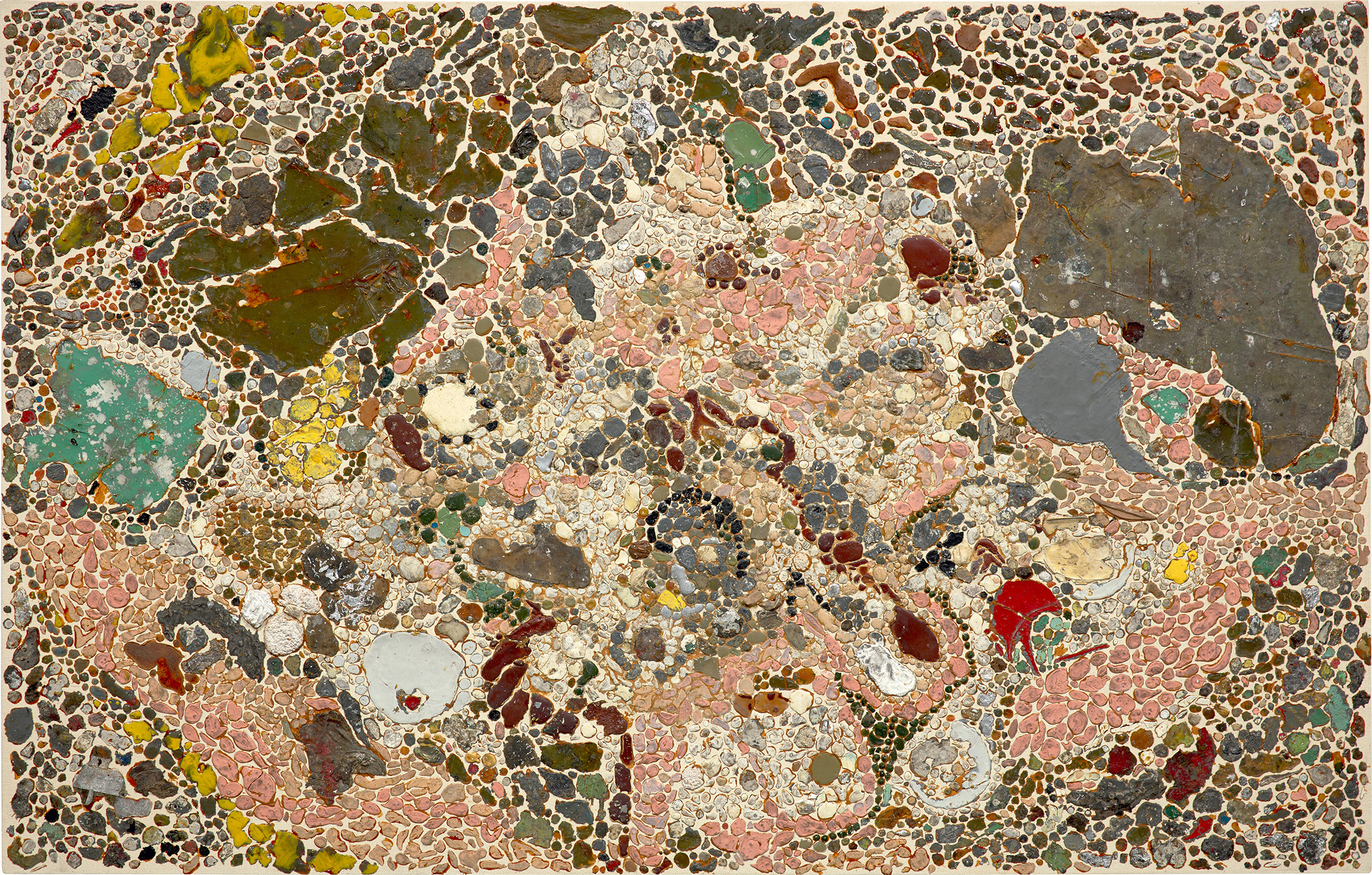 Tim Hawkinson — Paint Drip Mosaic