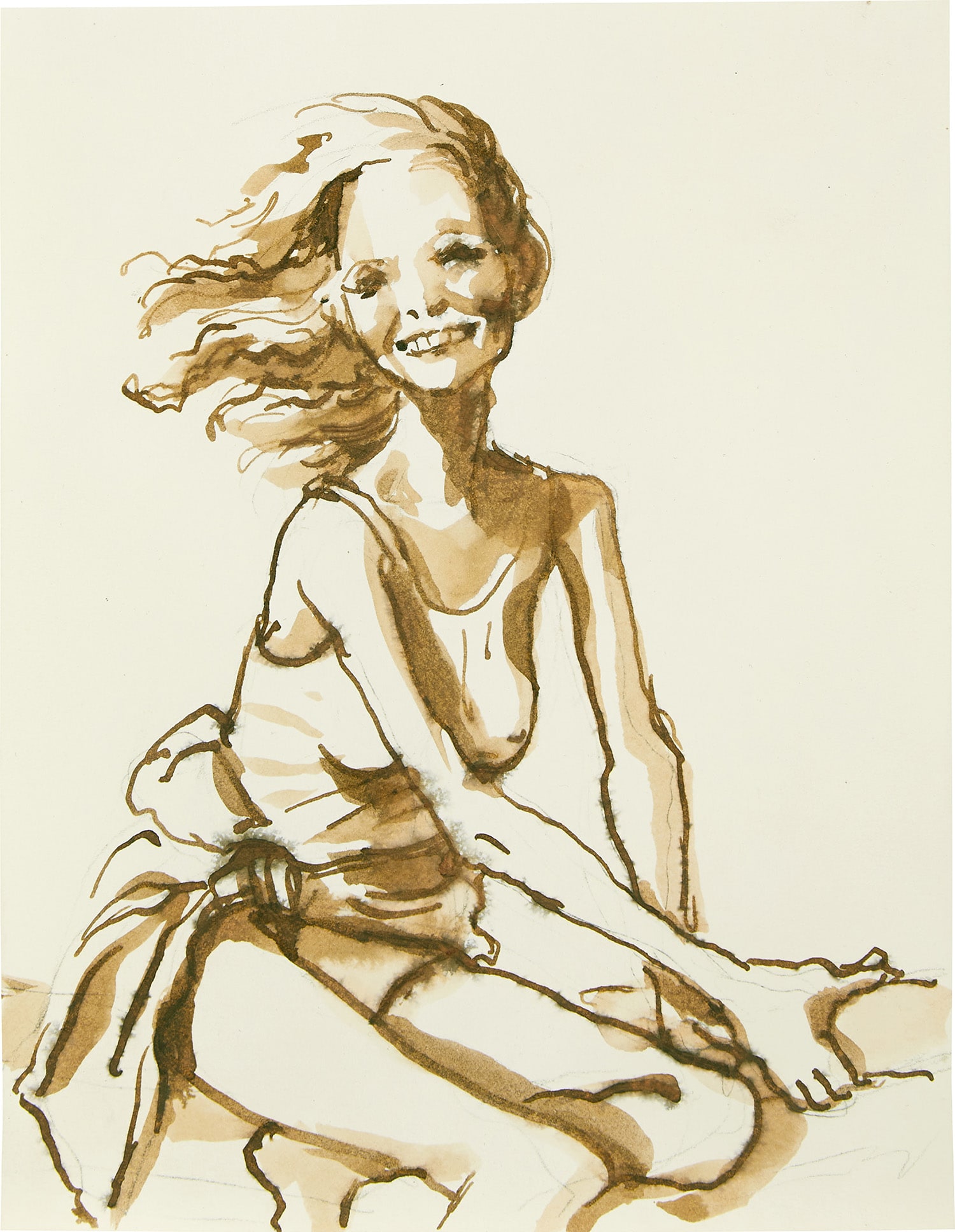 John Currin — Girl on a Fence