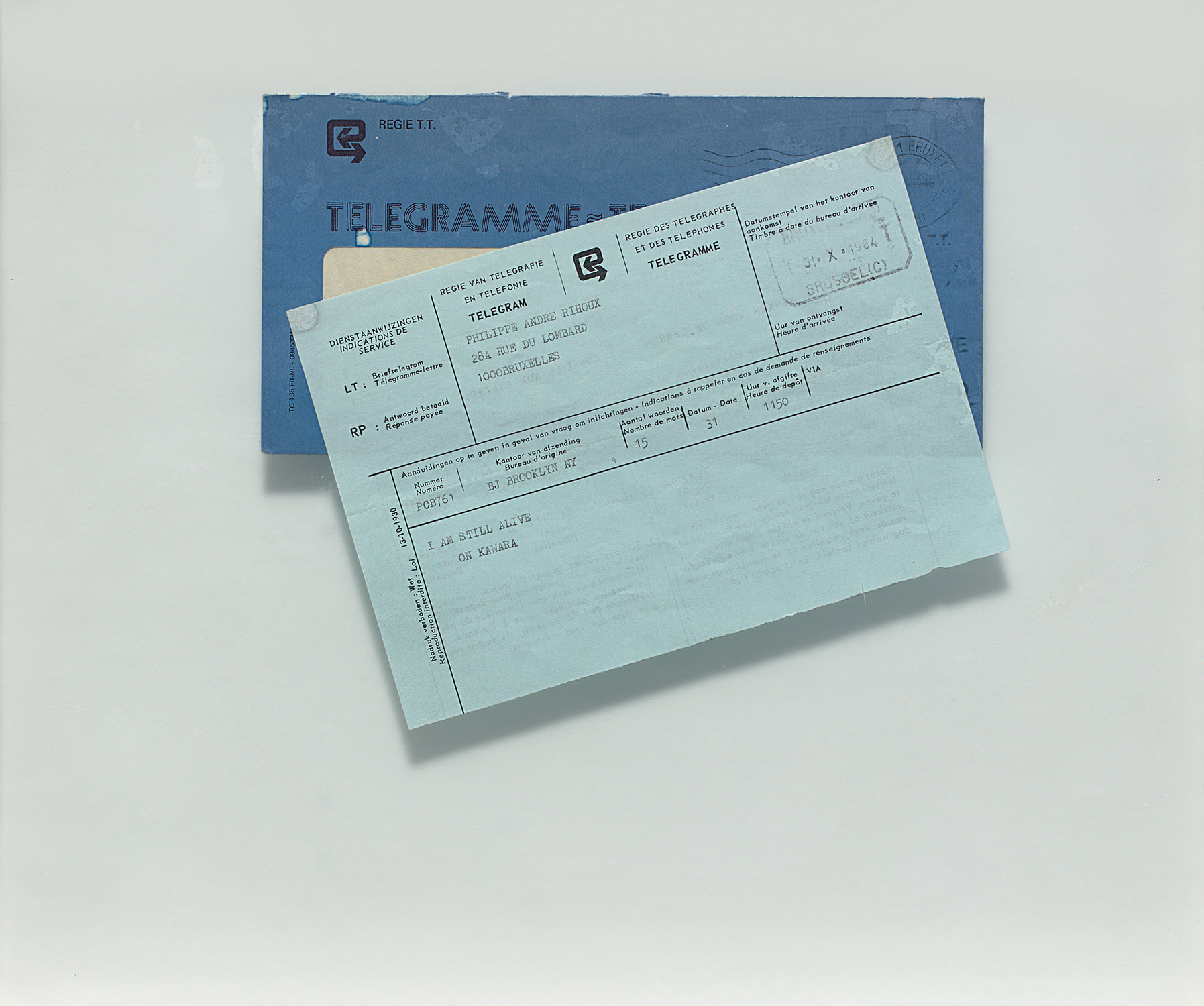 On Kawara — I Am Still Alive