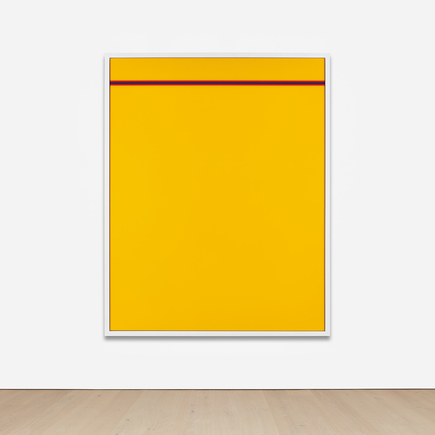 Photoshop CS: 84 by 66 inches, 300 DPI, RGB, square pixels, default gradient "Blue, Red, Yellow", mousedown y=2300 x=8600, mouseup y=2600 x=8600