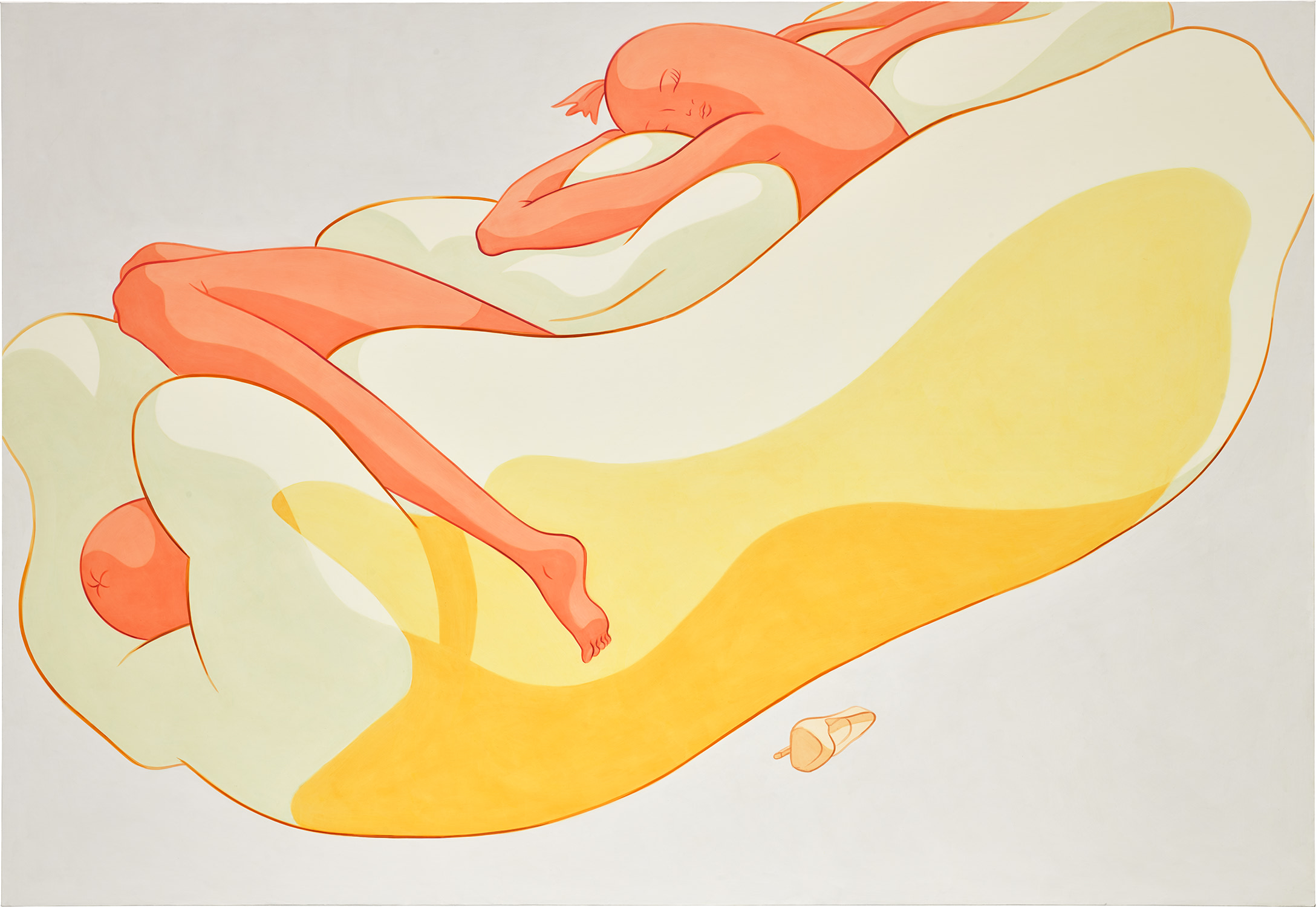 Full Figure, Head Leans on Bun Edge, Leg Akimbo, Bottom Enfolded