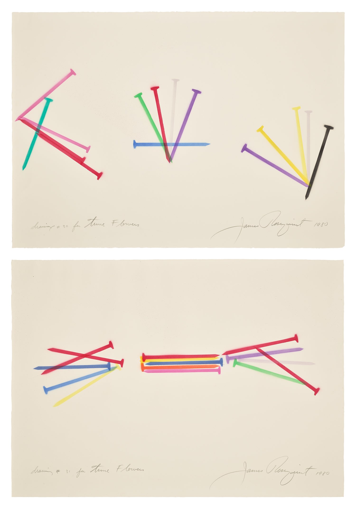 James Rosenquist — Two works: (i)