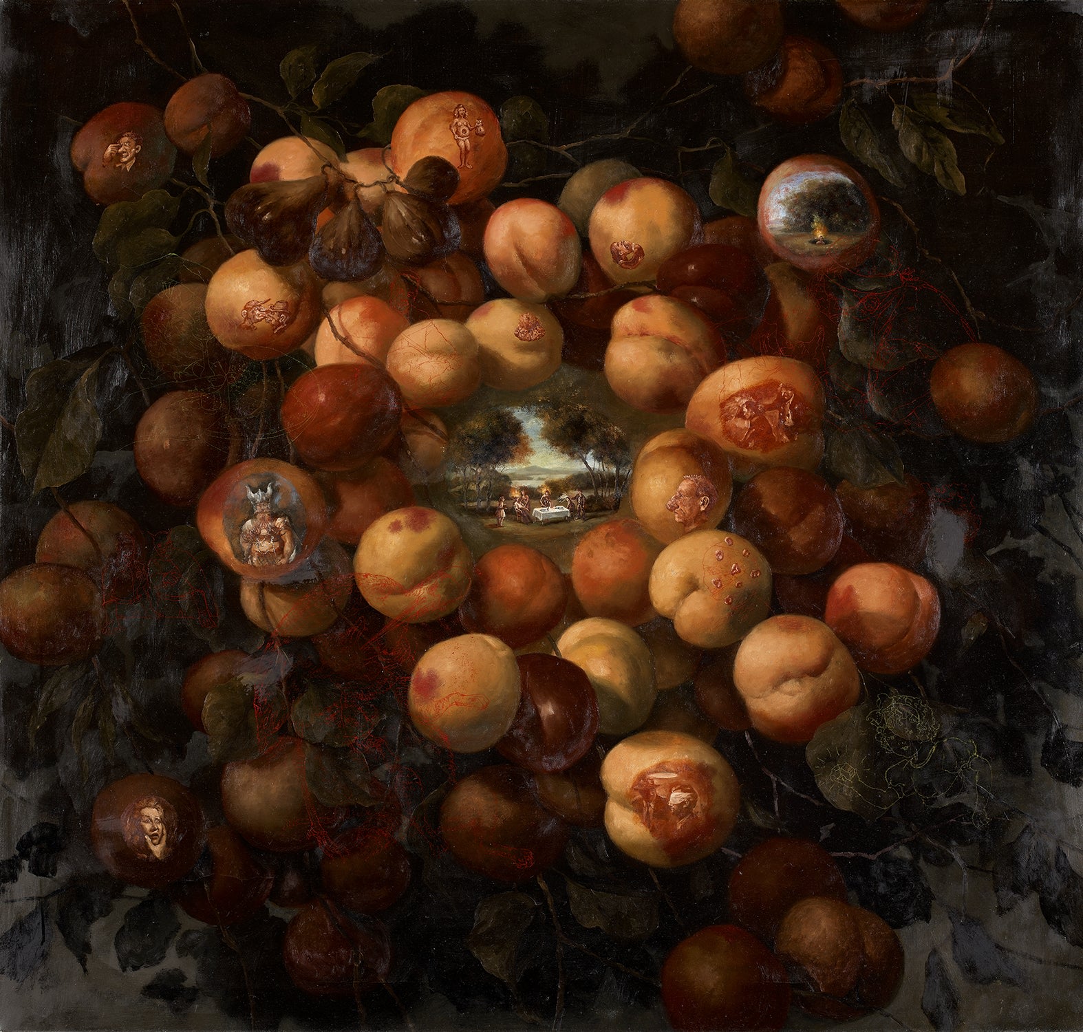 Self-Portrait as Radiant Host