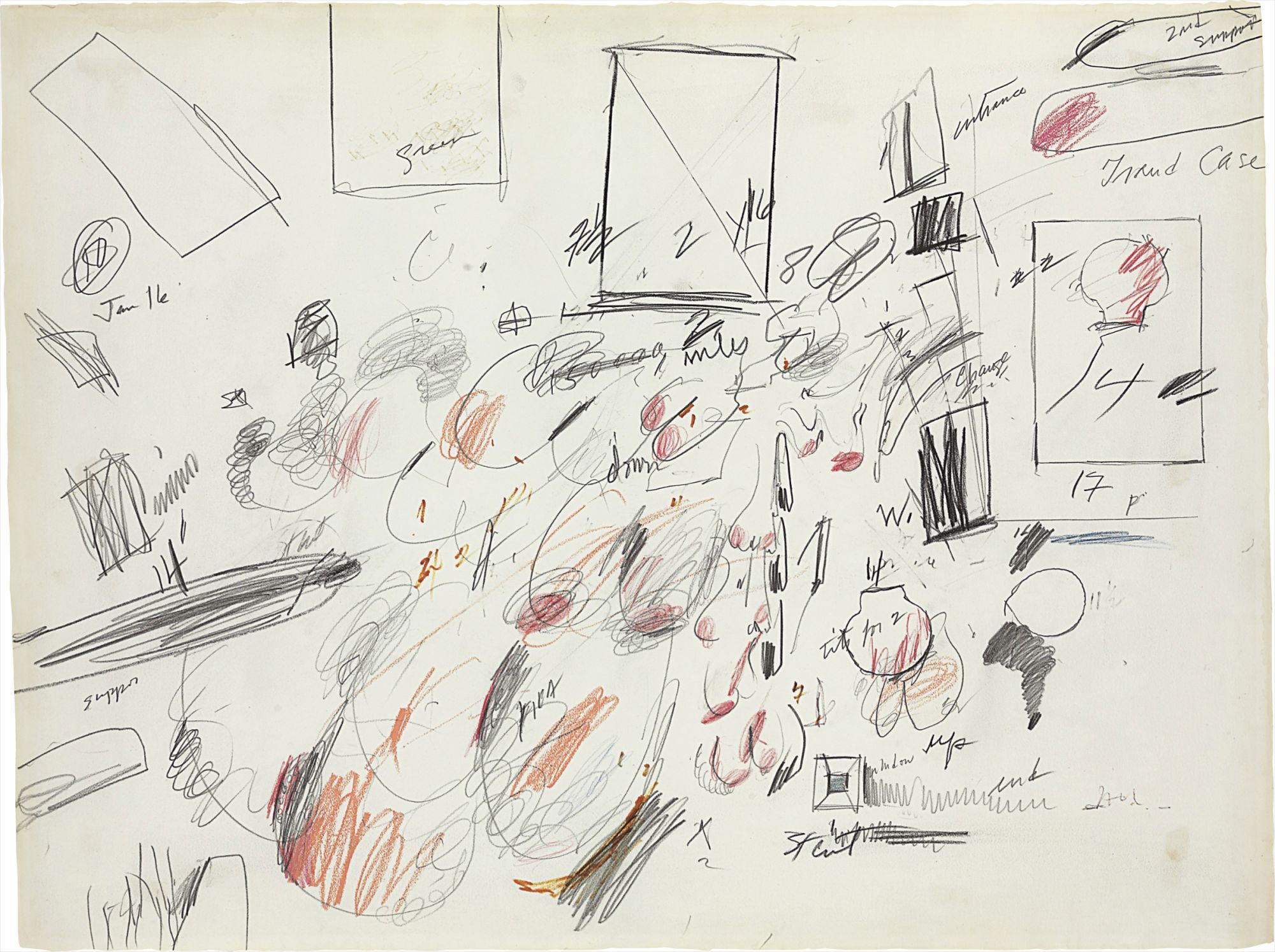 Cy Twombly — “It's instinctive in a certain kind of painting, not as if you were painting an object or special things, but it's like coming through the nervous system. It's like a nervous system. It's not described, it's happening.”