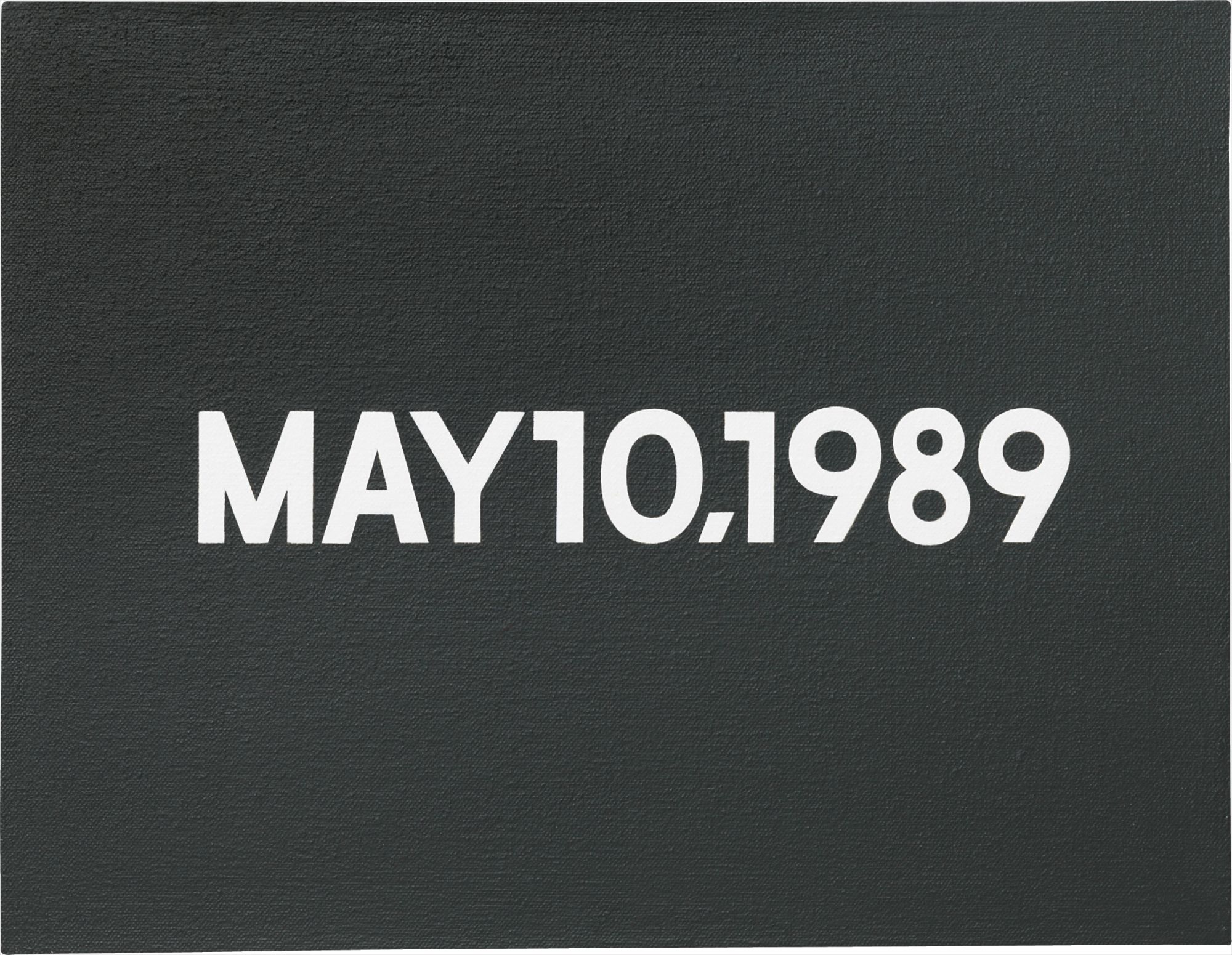 On Kawara — May 10, 1989