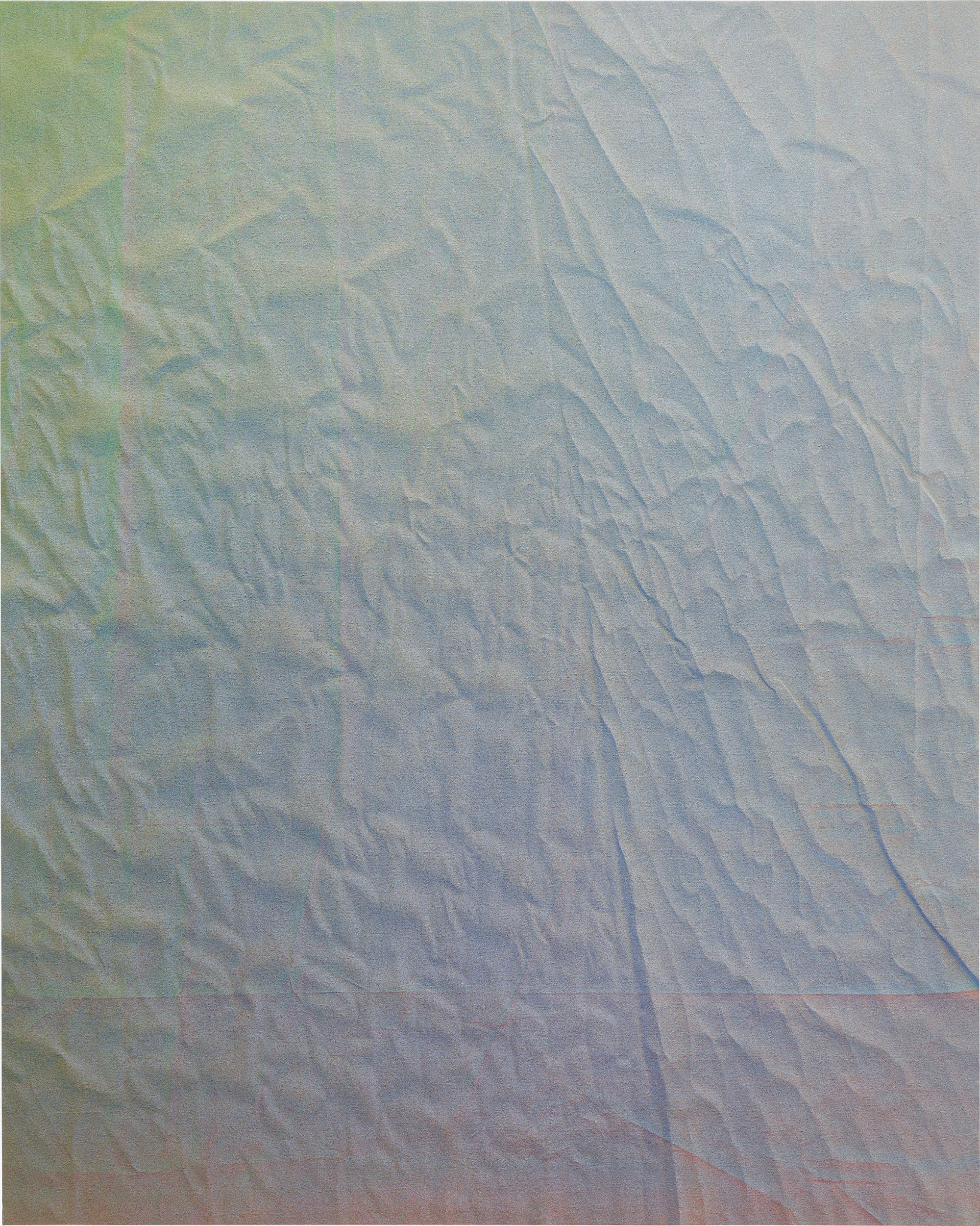 "The record of that topological moment is carried forward after the material is stretched. Each point on the surface contains a record of itself in that previous state." Tauba Auerbach, 2012