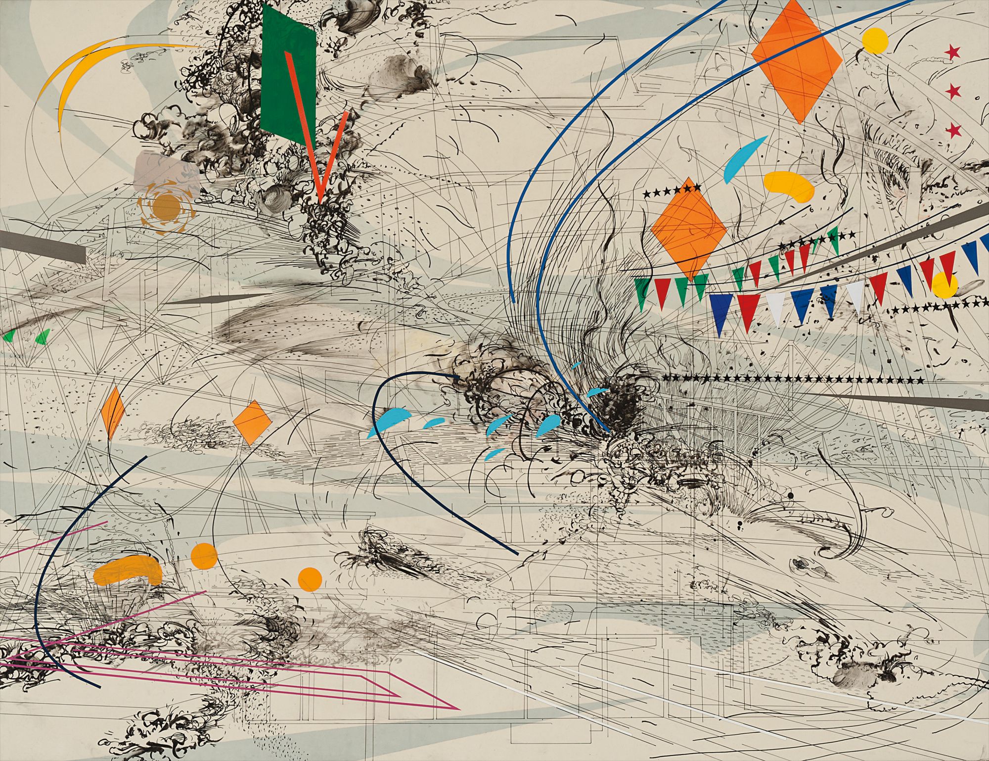 Julie Mehretu — Stadia Excerpt (a small resurgence)