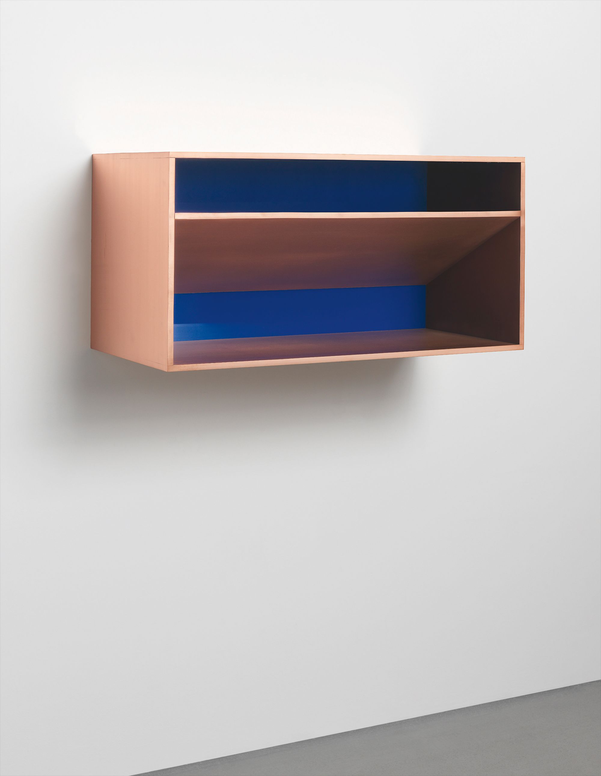 Donald Judd — copper and blue plexiglas