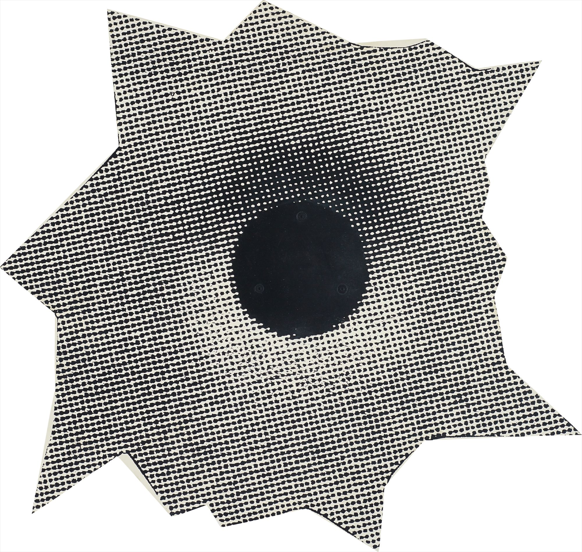 Nate Lowman — Outdoor Sculpture (Bullethole #1)