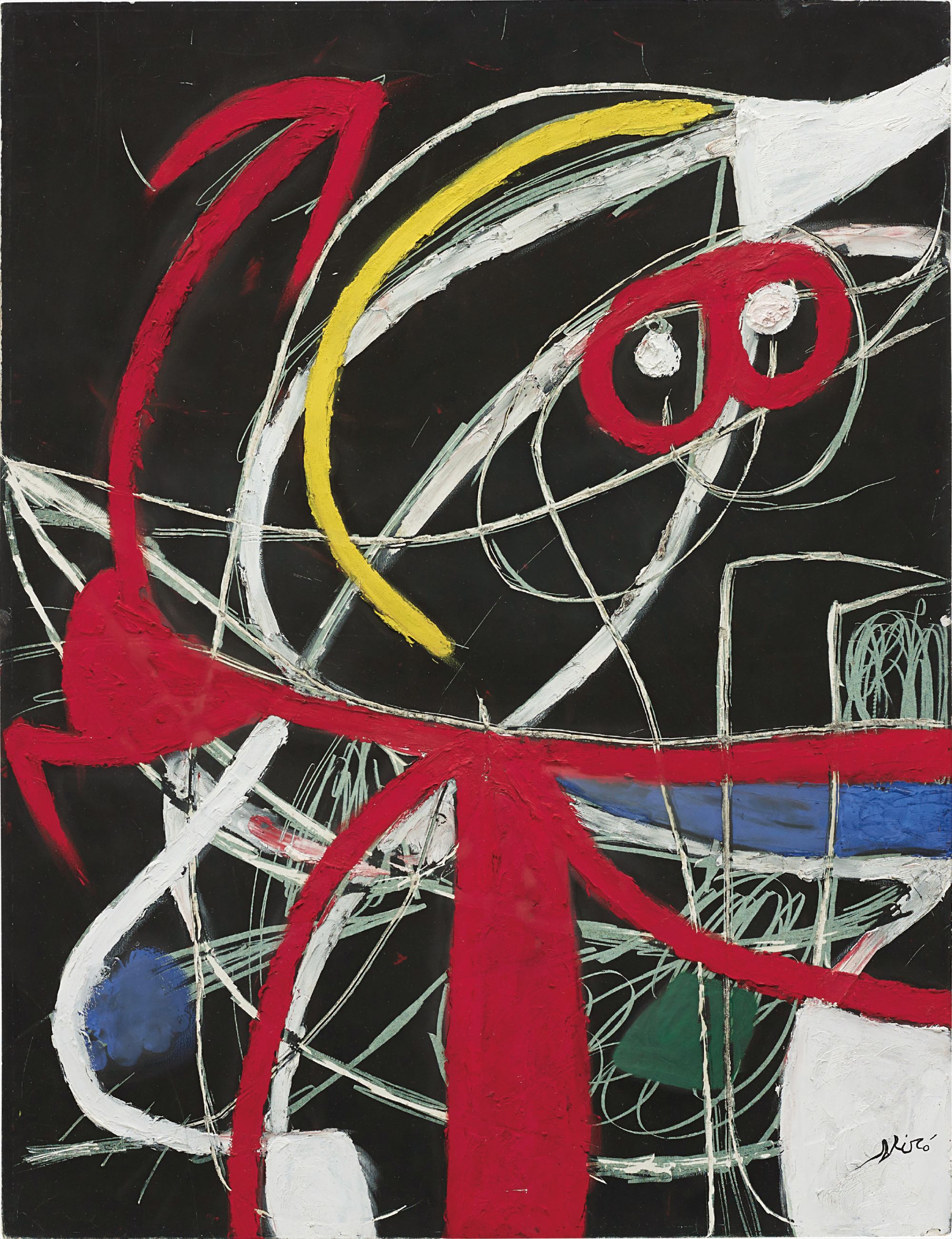 Joan Miró — Femme, oiseaux