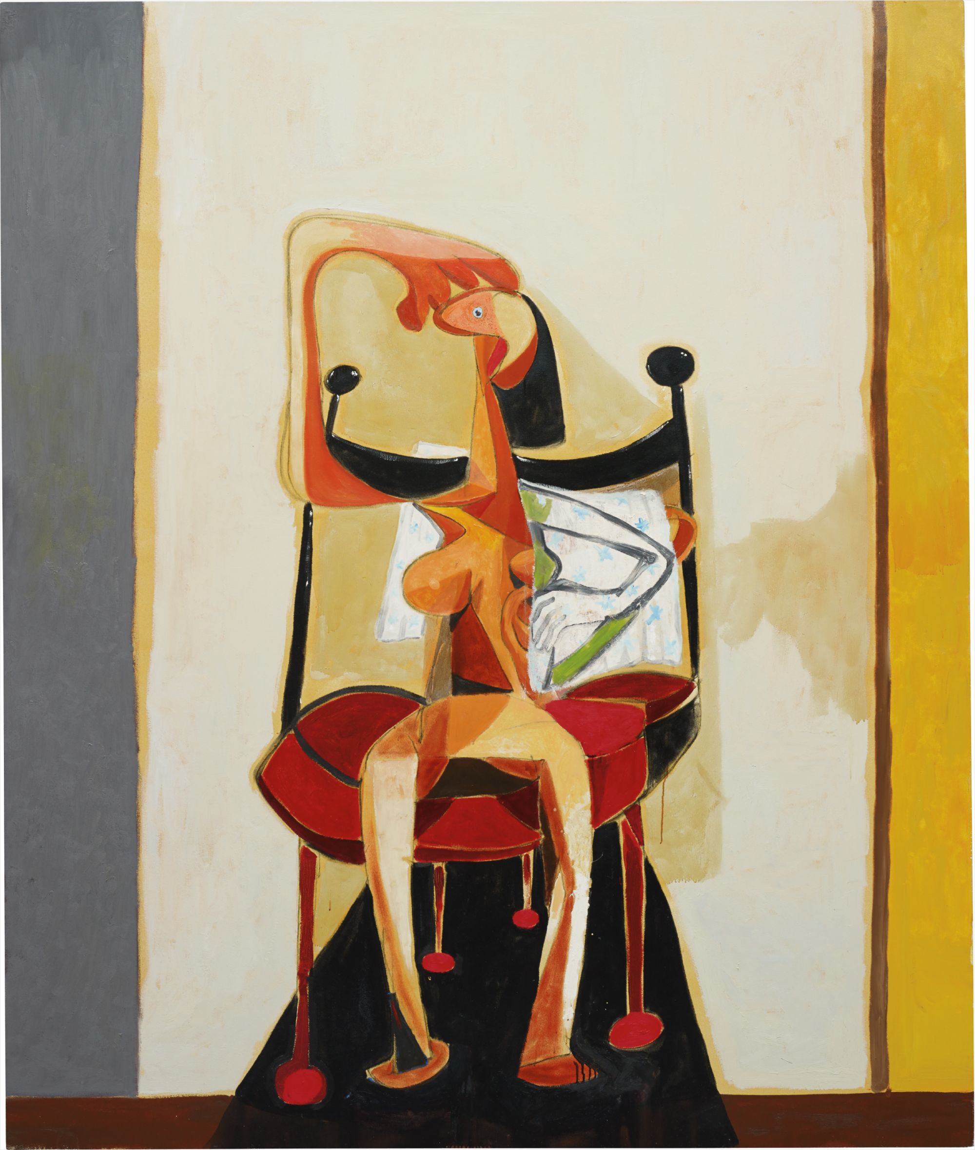 George Condo — Seated Figure with Towel