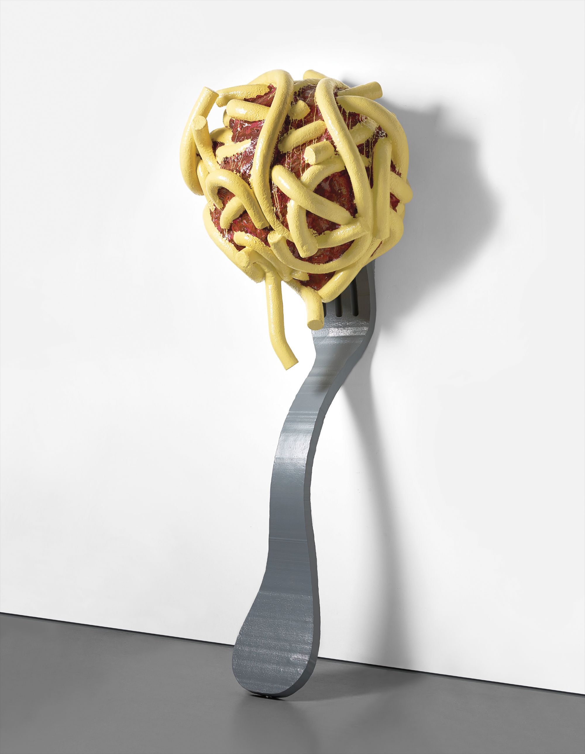 Claes Oldenburg — Leaning Fork with Meatball & Spaghetti III
