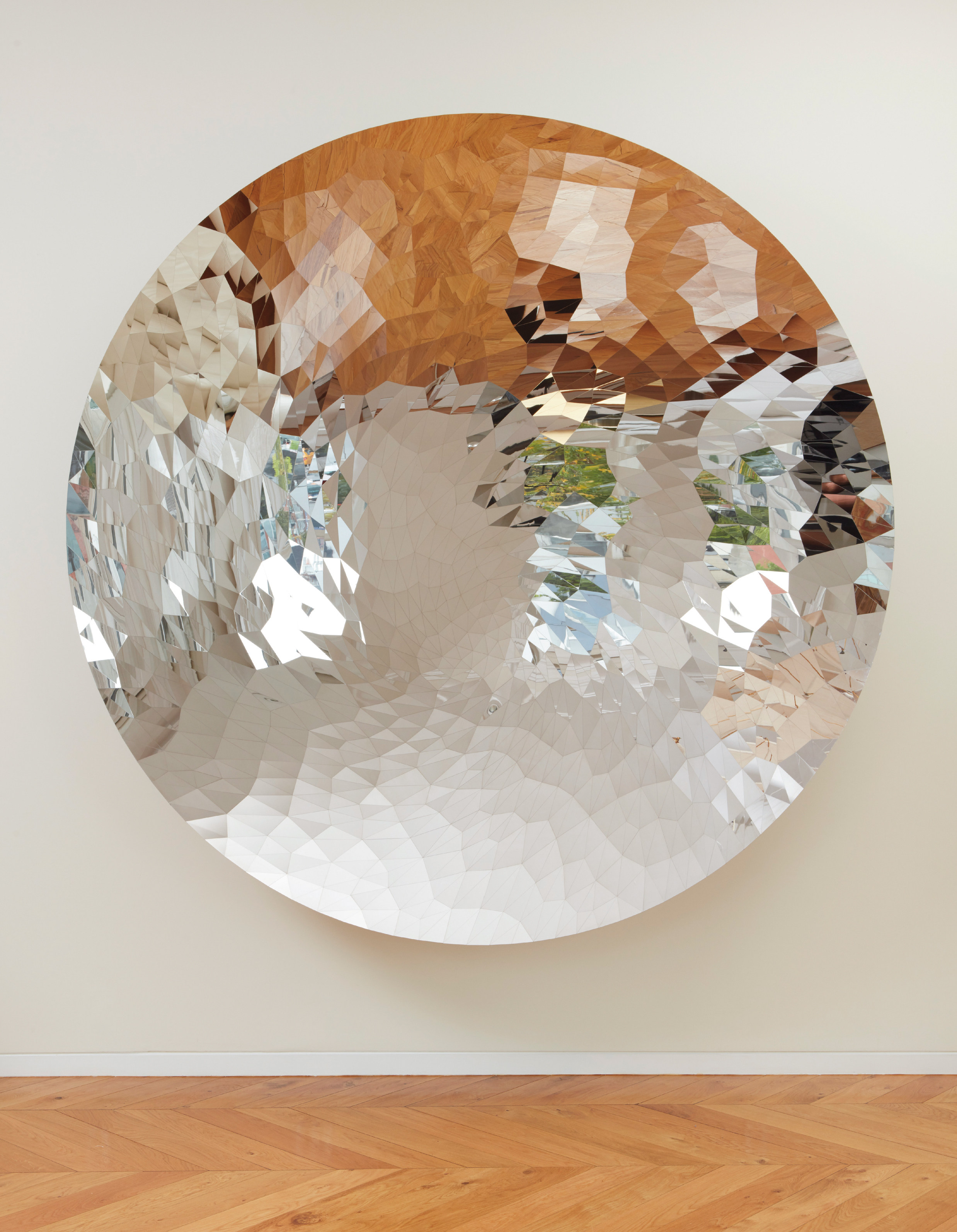 Anish Kapoor — “If the traditional sublime is in deep space, then this [the mirrored object] is proposing that the contemporary sublime is in front of the picture plane, not beyond it. I continue to make these works because I feel this is a whole new spatial adventure” — Anish Kapoor