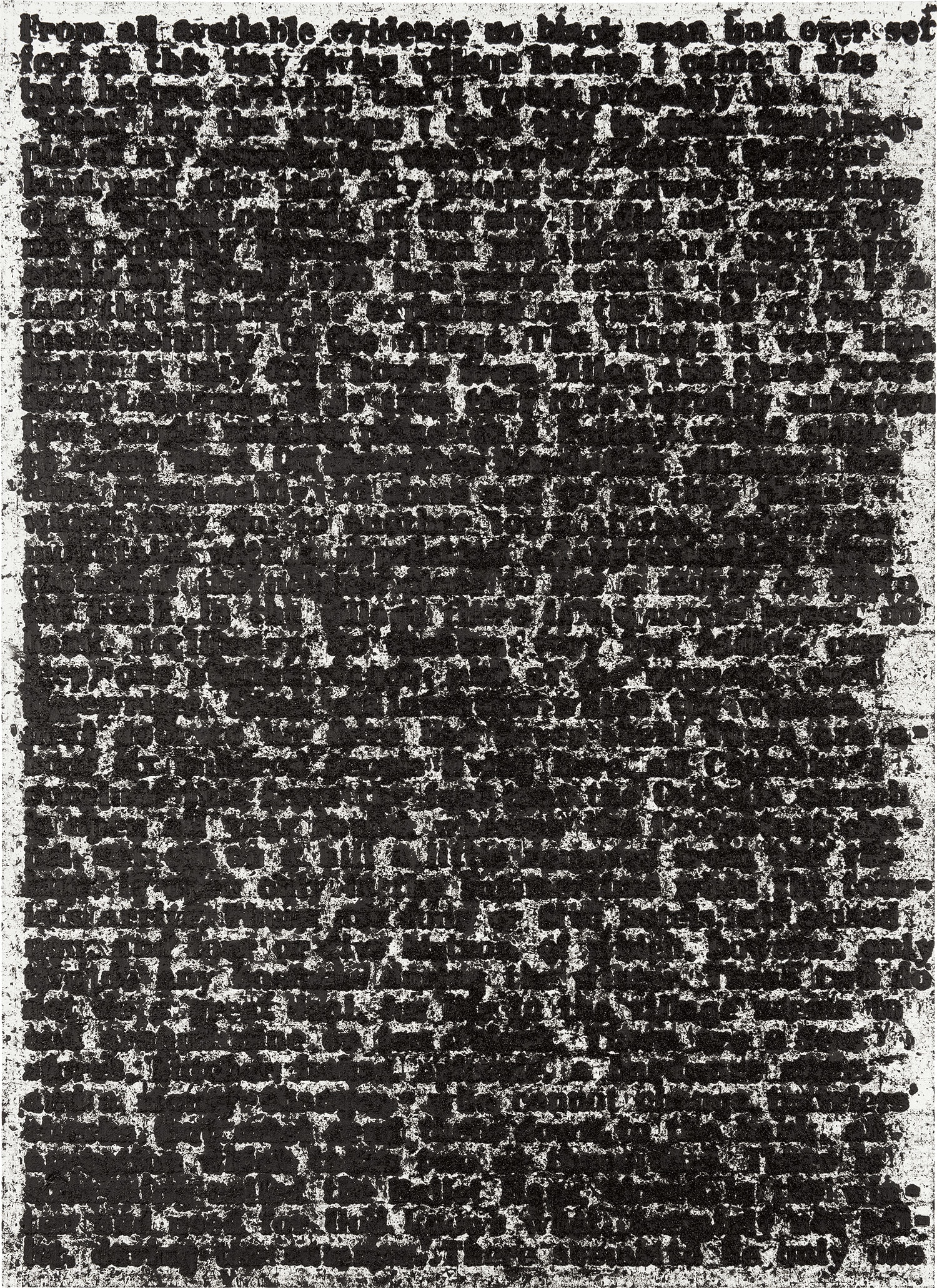 Glenn Ligon — Stranger #67