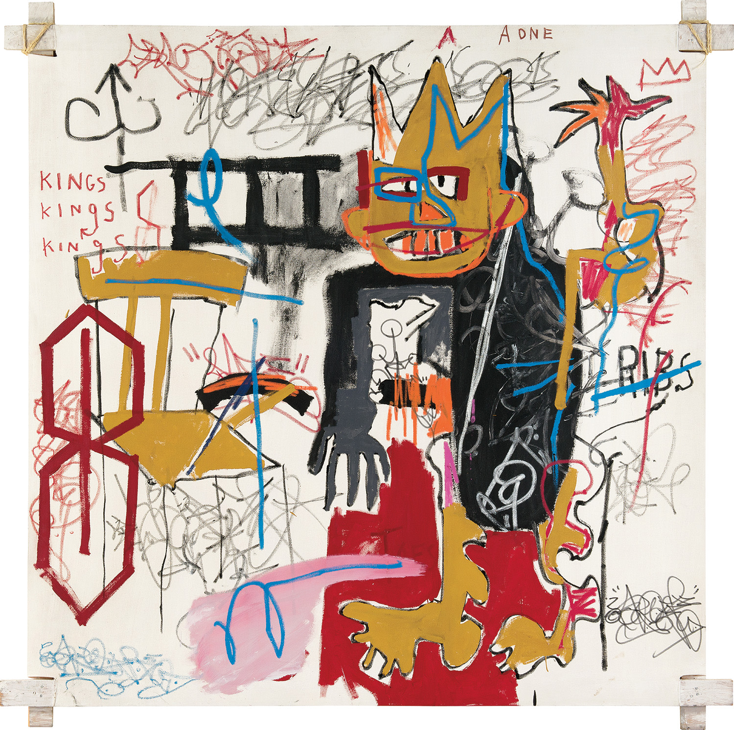 Jean-Michel Basquiat — Portrait of A-One A.K.A. King