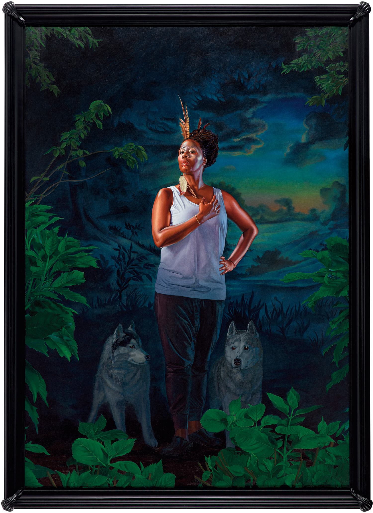 Kehinde Wiley — Portrait of Mickalene Thomas, the Coyote