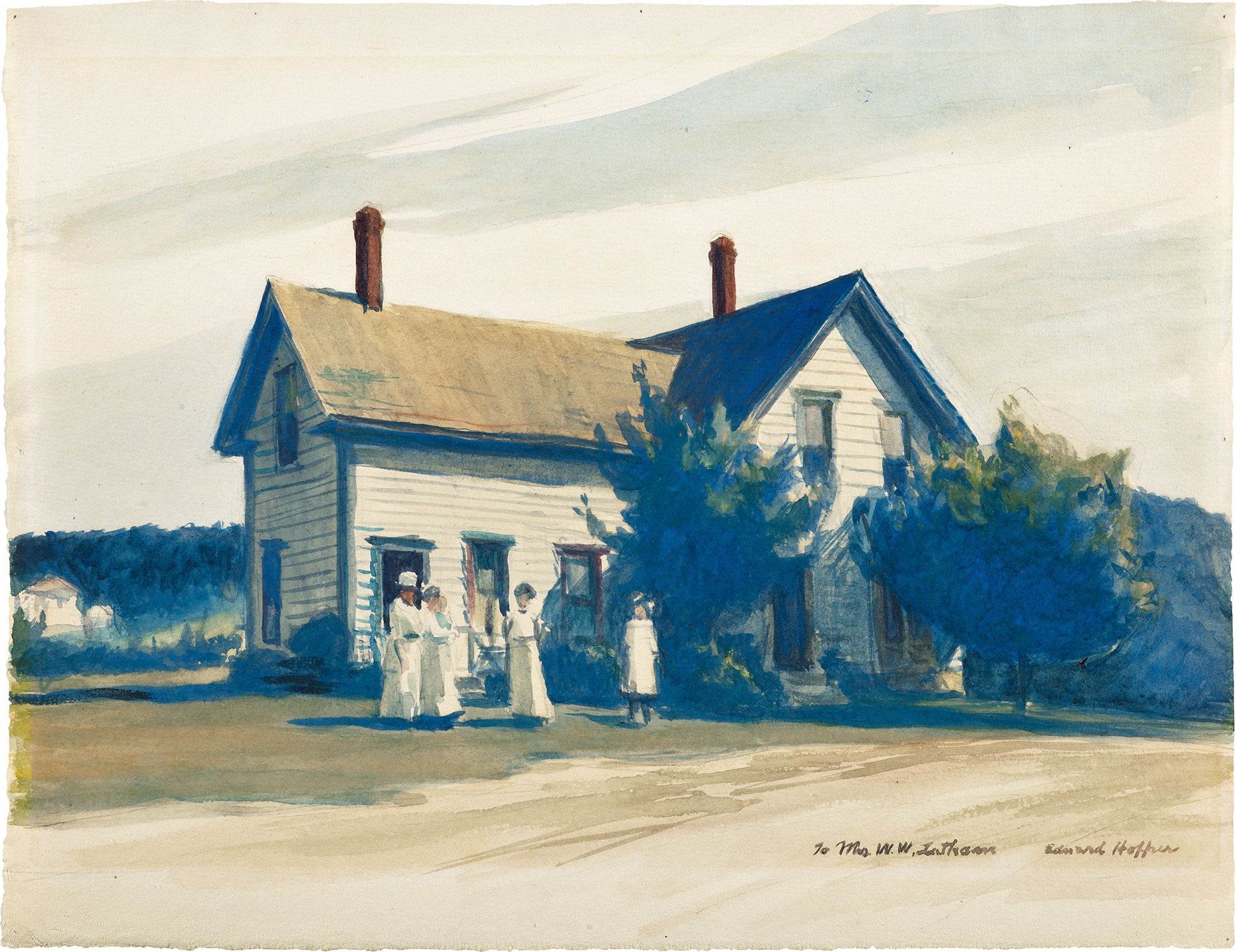 Edward Hopper — The Latham Family Home, Maine