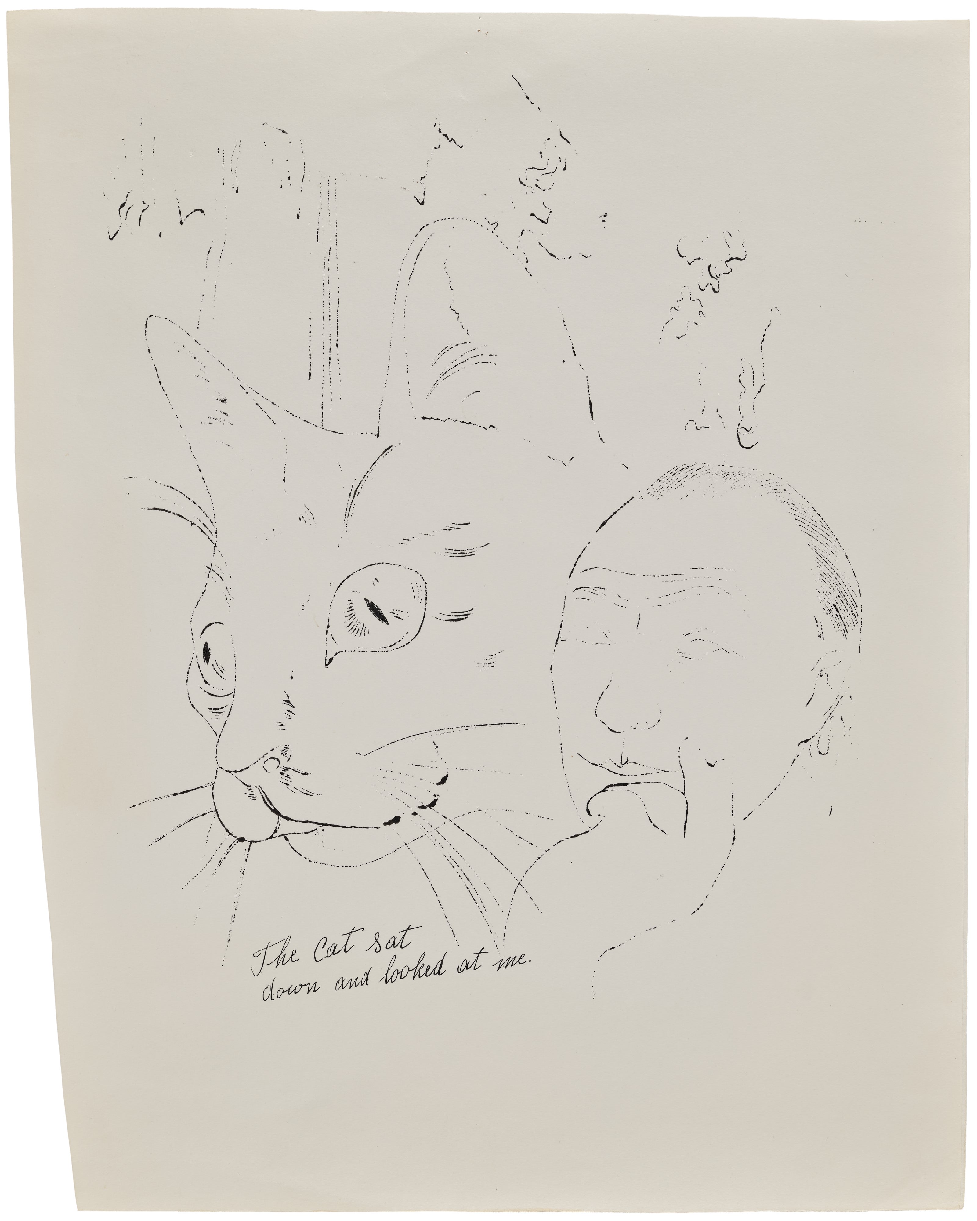 Andy Warhol — The Cat Sat Down and Looked at Me