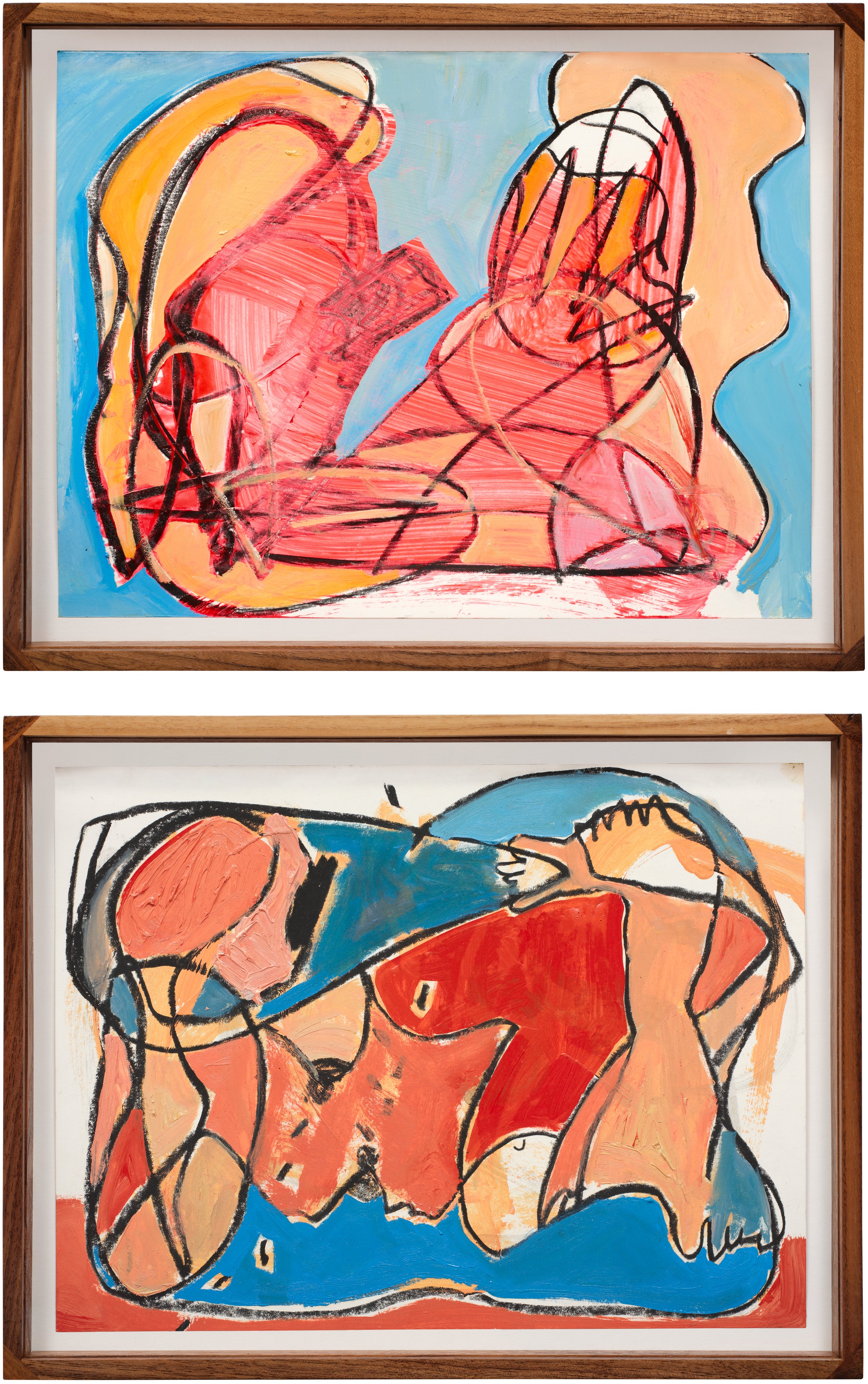 Two works: (i) A SLAP IN THE FACE IS ALL I NEED (ii) UNDER OVER BUT MOSTLY OVER