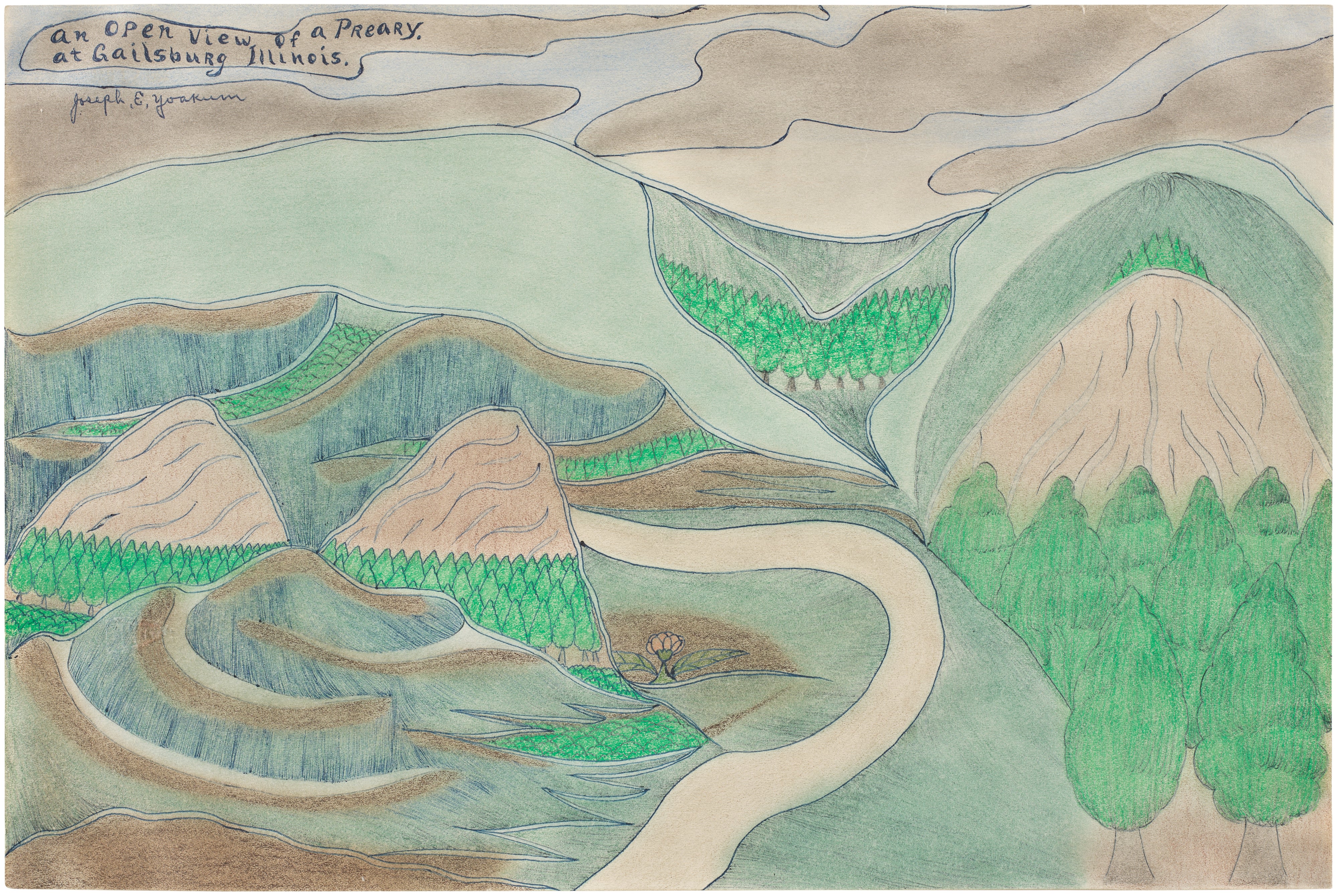 Open View of a Preary at Gailsburg, Illinois