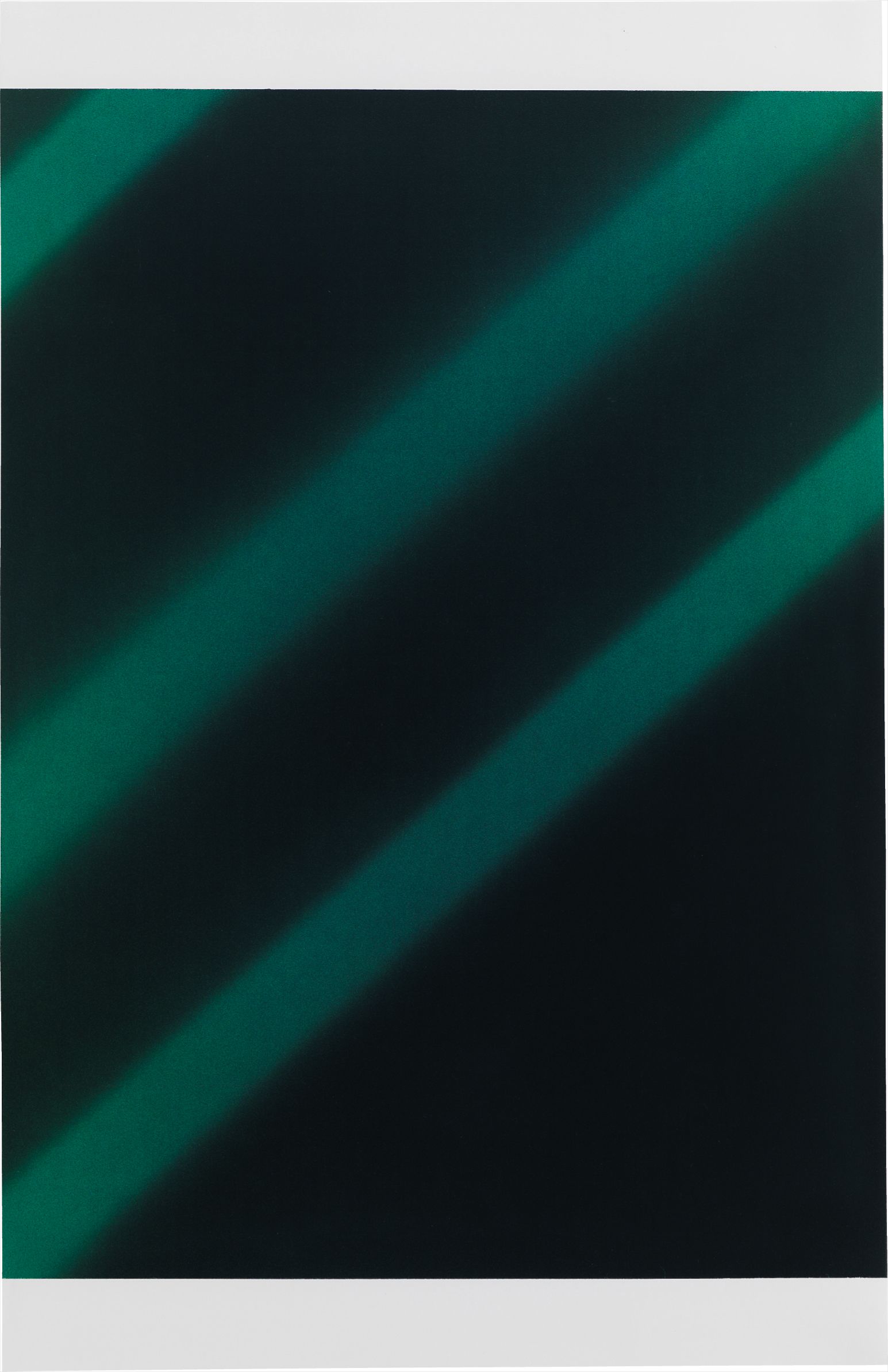 Walead Beshty — X-ray Jade* (photographic transparency, LAX/JFK/JFK/LAX, 158: 5.0bg 5.0 13.0 #00836E) *Alternate Name: Turquoise Green