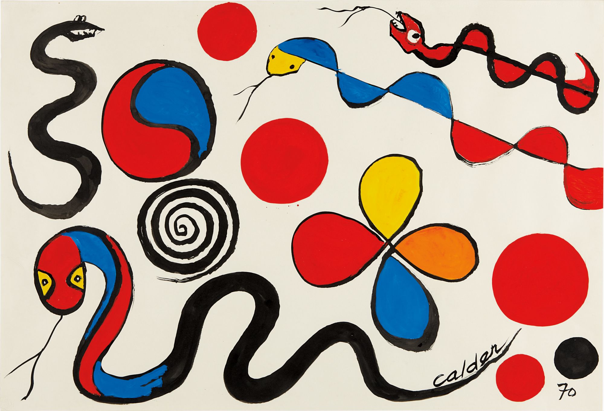 Alexander Calder — Snakes Puzzles
