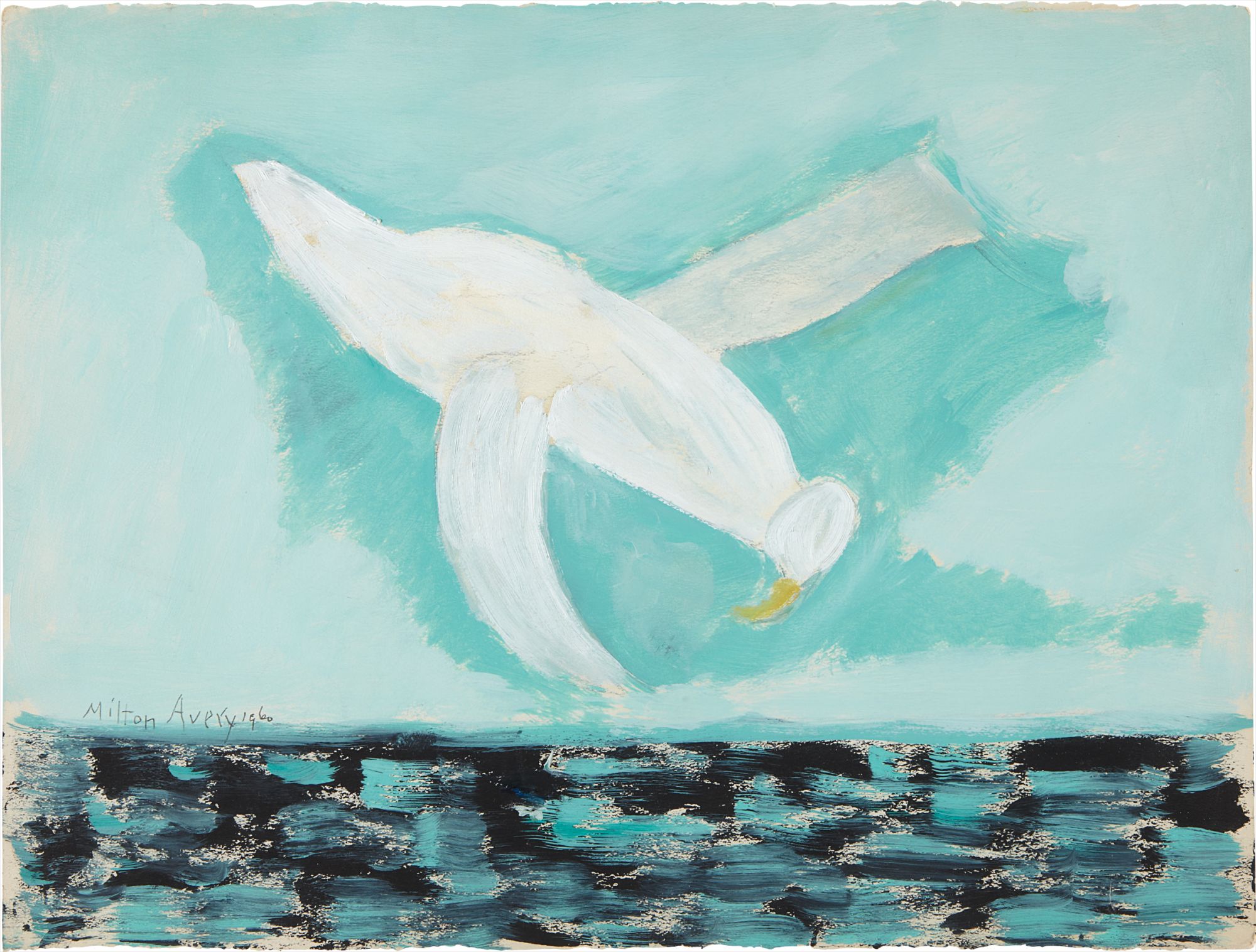 Milton Avery — Bird with Choppy Sea