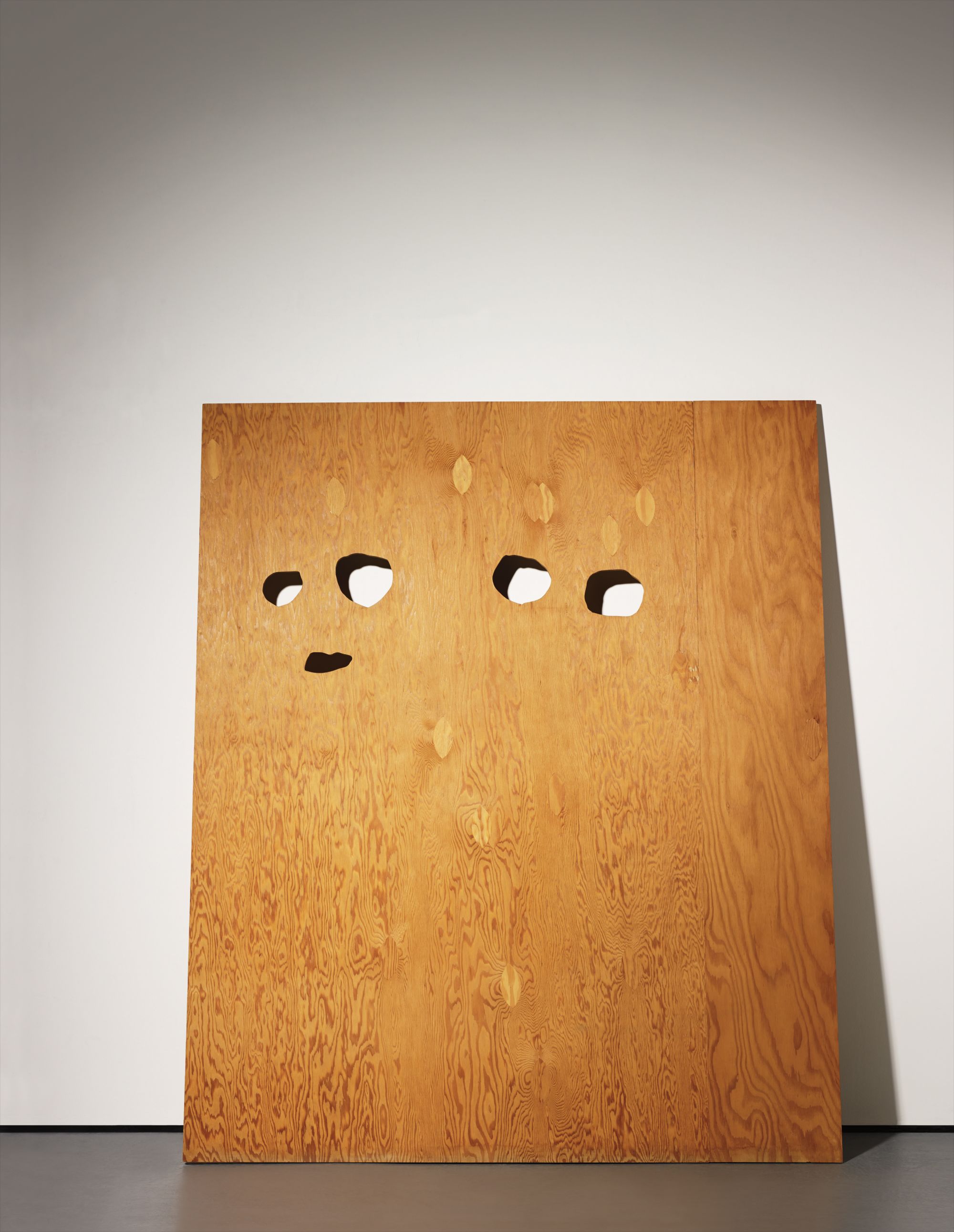 Cady Noland — Enquirer Page with Eyes Cut Out Template