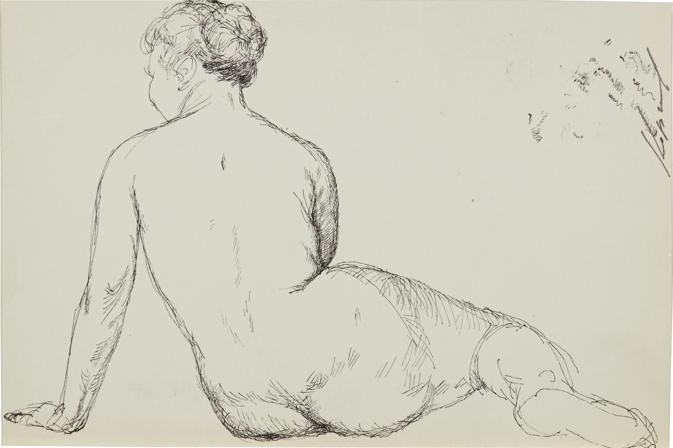 Geli Korzhev — A Nude from the Back