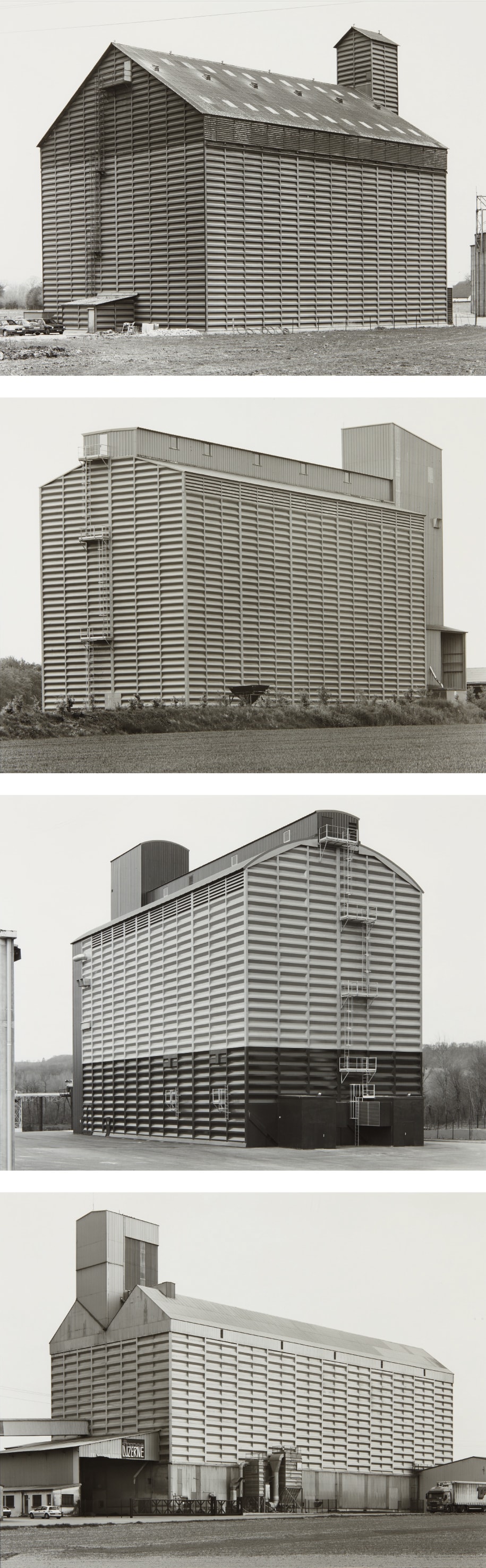 Bernd and Hilla Becher — Four works: (i) Ailly-sur-somme, F; (ii) Oeuilly-Reims, F; (iii) Bertreville, Deppe, F; (iv) Coolus-Châlons-en-Champagne, F