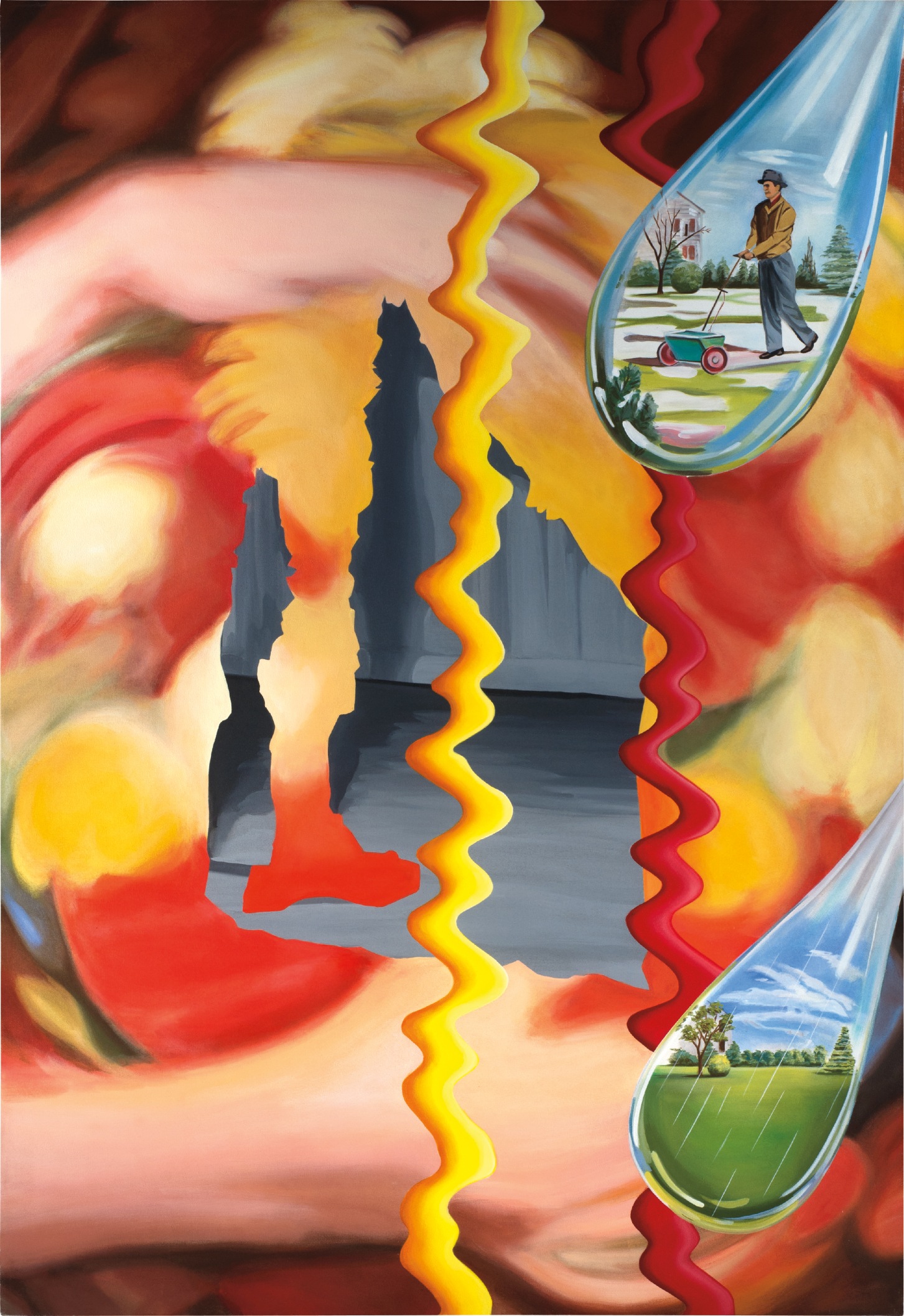 David Salle — Hands Holding Ball