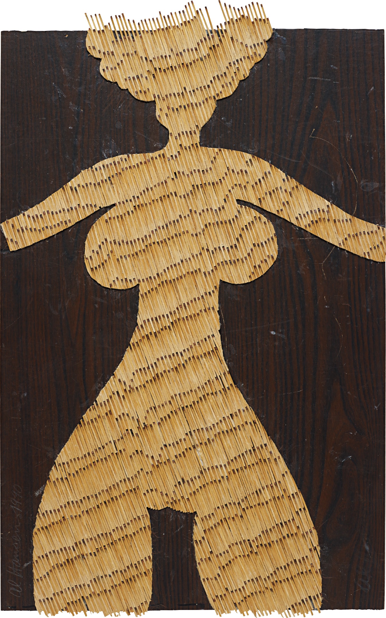 matches on particle board