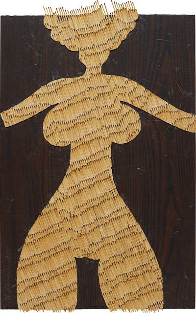 matches on particle board