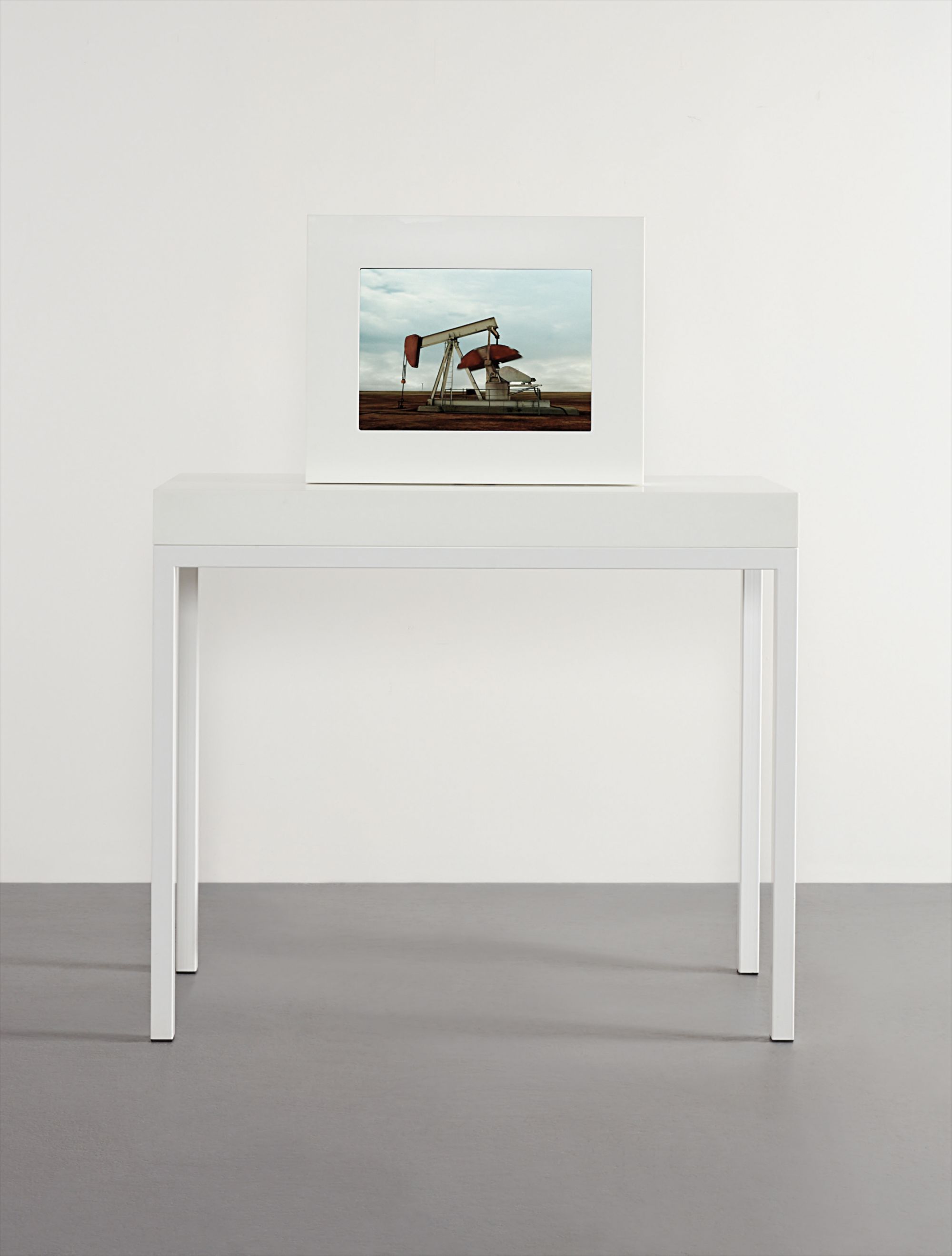 John Gerrard — simulation in artist's Corian frame