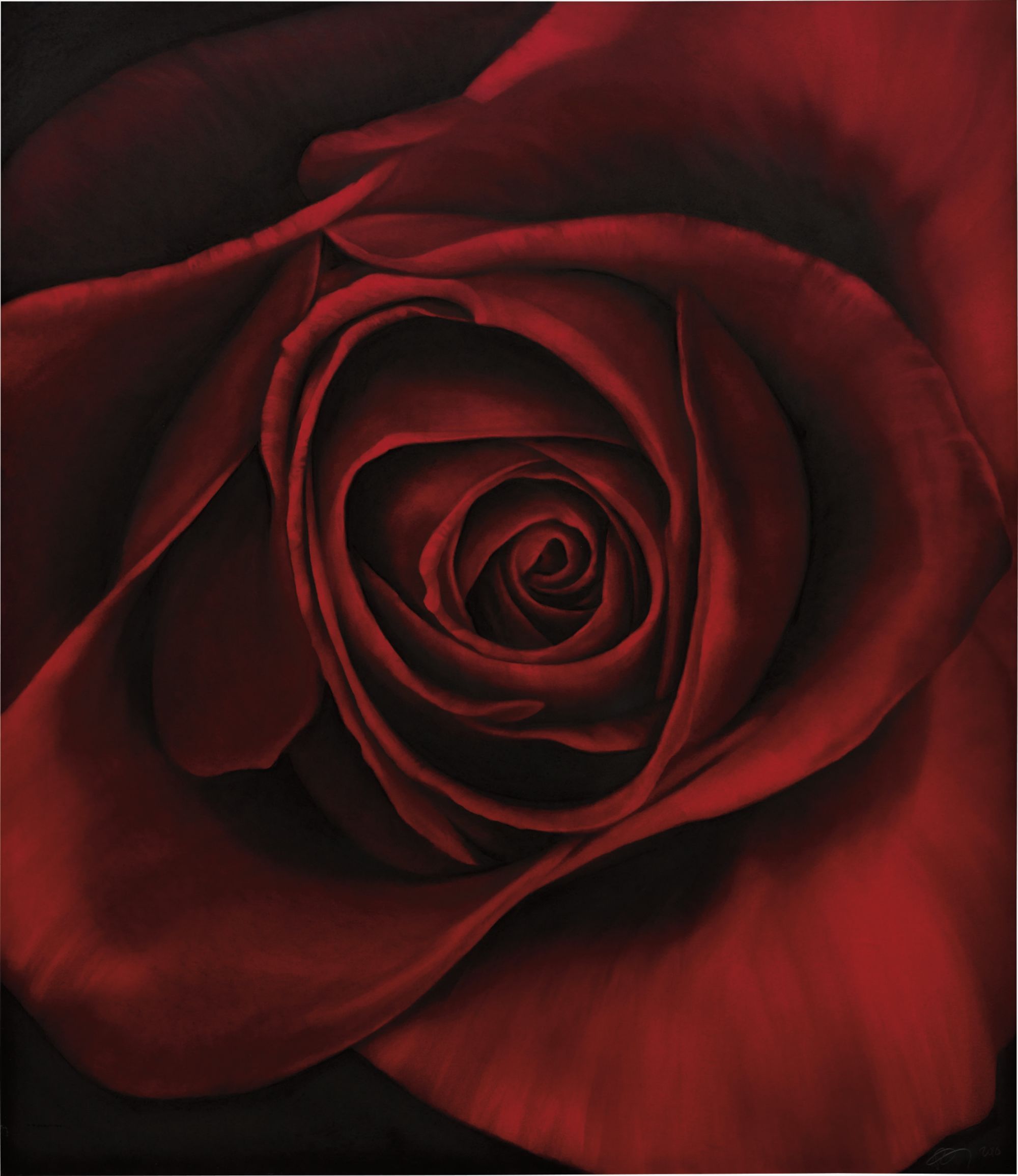 Robert Longo — "…the roses and the bombs and the waves are things that exist at the moment of their being: a bomb is meant to explode, a rose in born to bloom, a wave is destined to crash. They are at the moment of their fulfillment" -Robert Longo