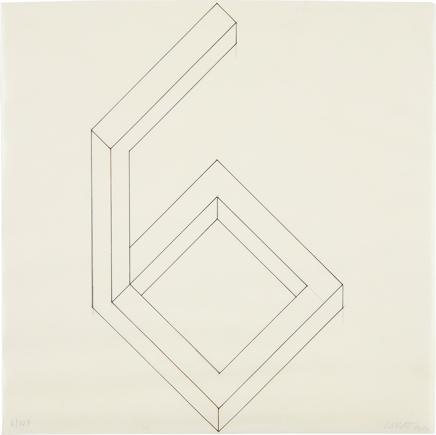 Sol LeWitt — Incomplete Open Cube 6/10