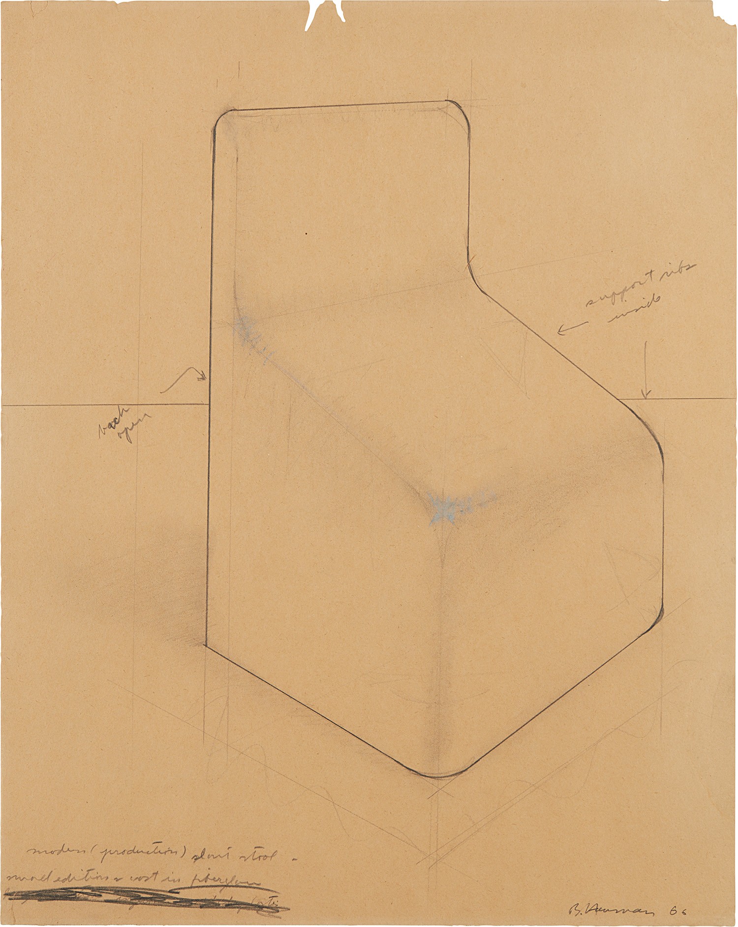 Bruce Nauman — Modern (Production) Slant Stool