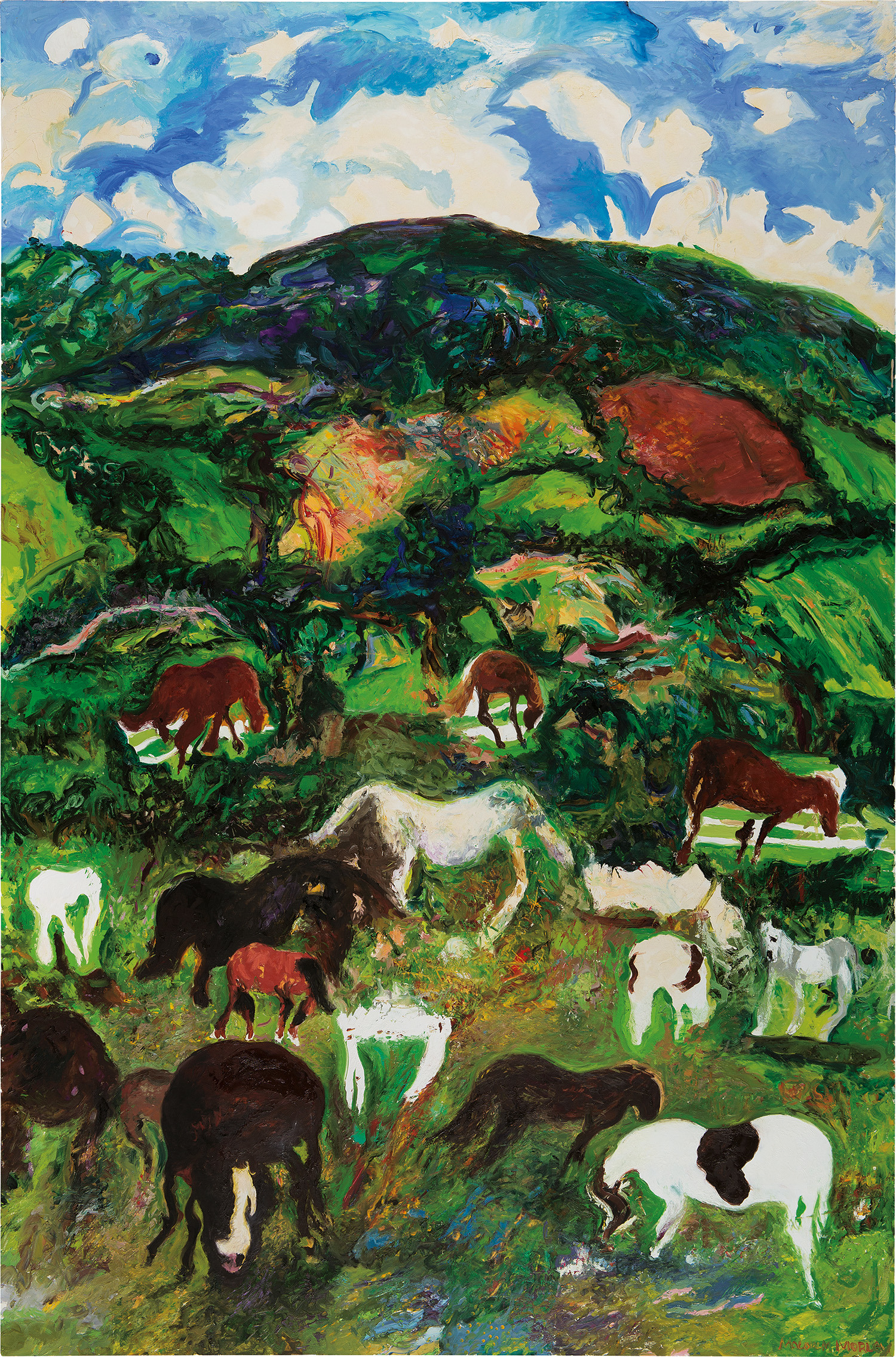 Malcolm Morley — Landscape with Horses