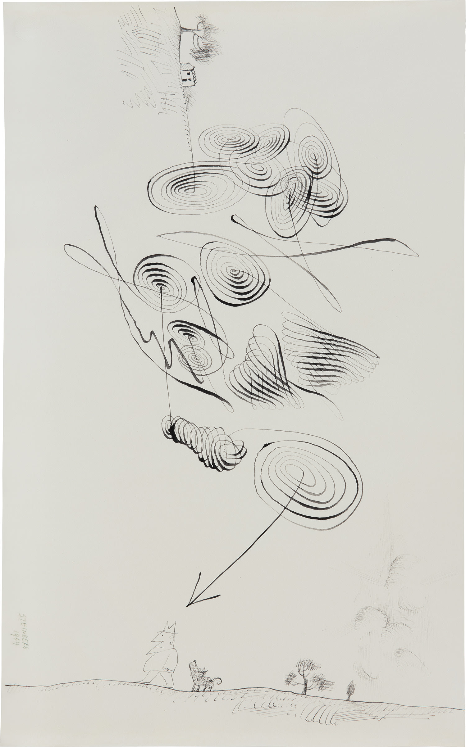 Saul Steinberg — Two Worlds