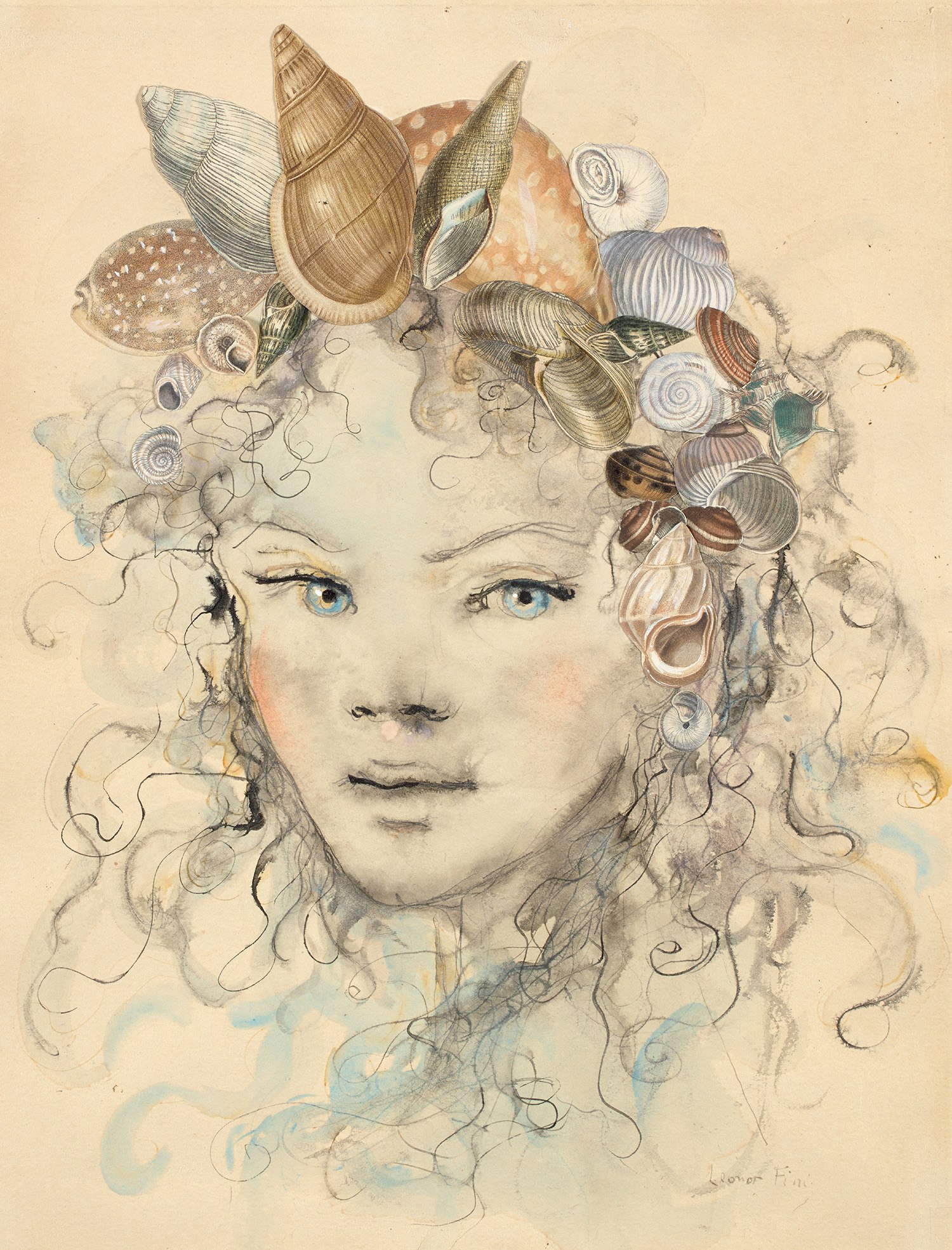 Leonor Fini — Girl with Shells