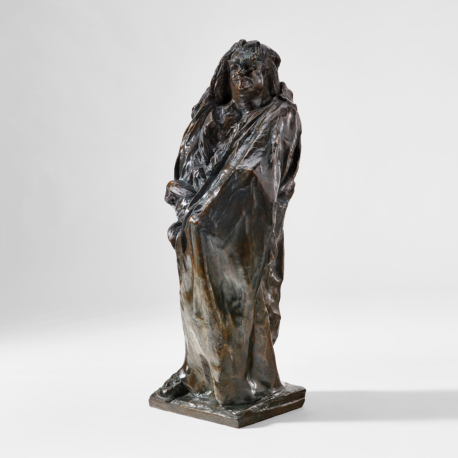 Auguste Rodin — Balzac, étude drapée avec capuchon et un jabot de dentelle