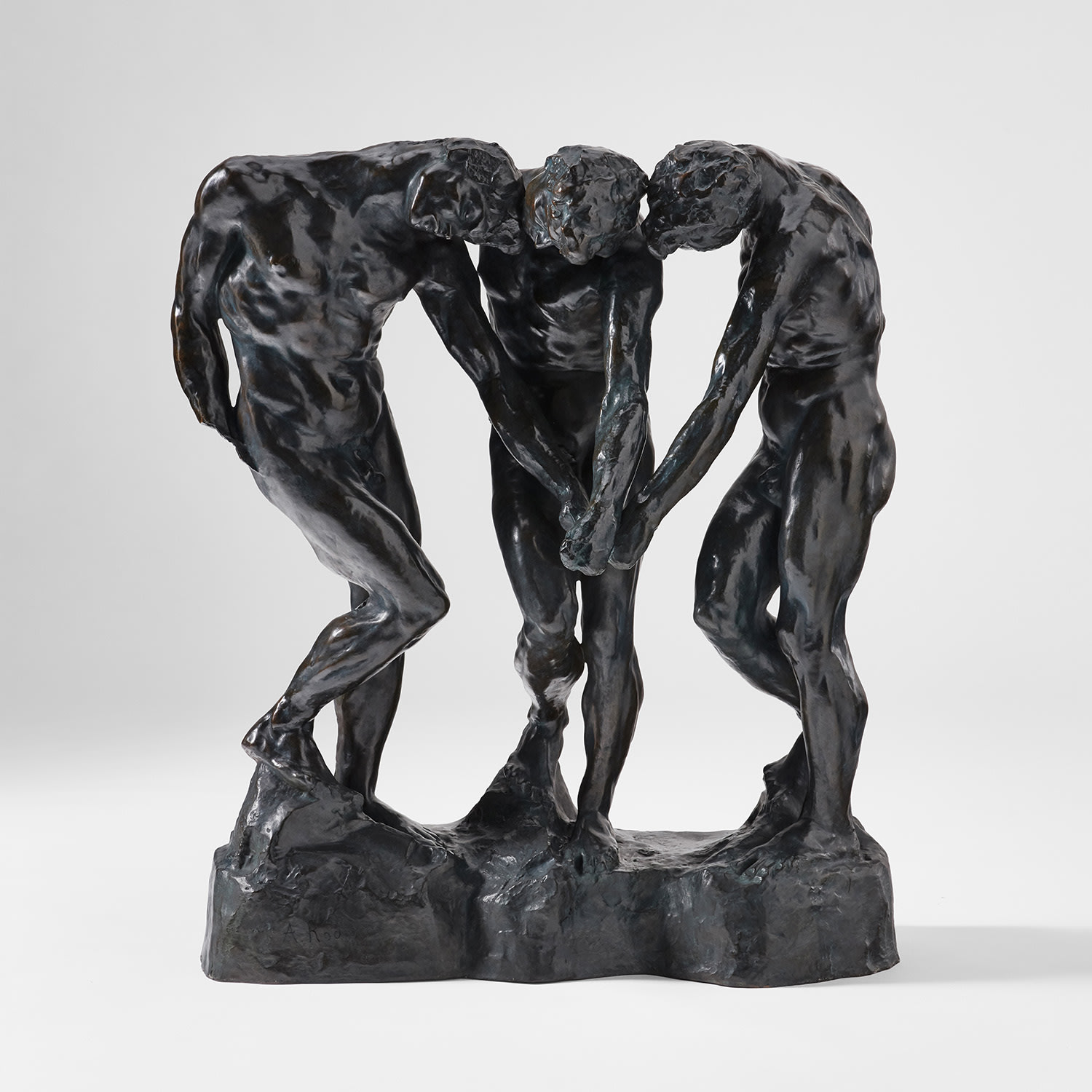 Auguste Rodin — Trois ombres, Taille de la Porte dite aussi 'Moyen Modèle'—variante
