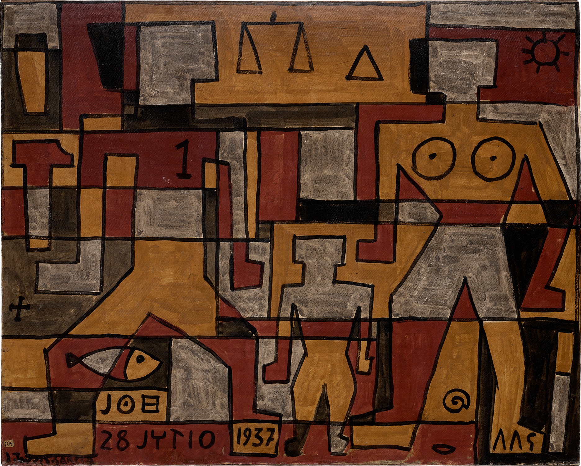 Tres figuras en estructura